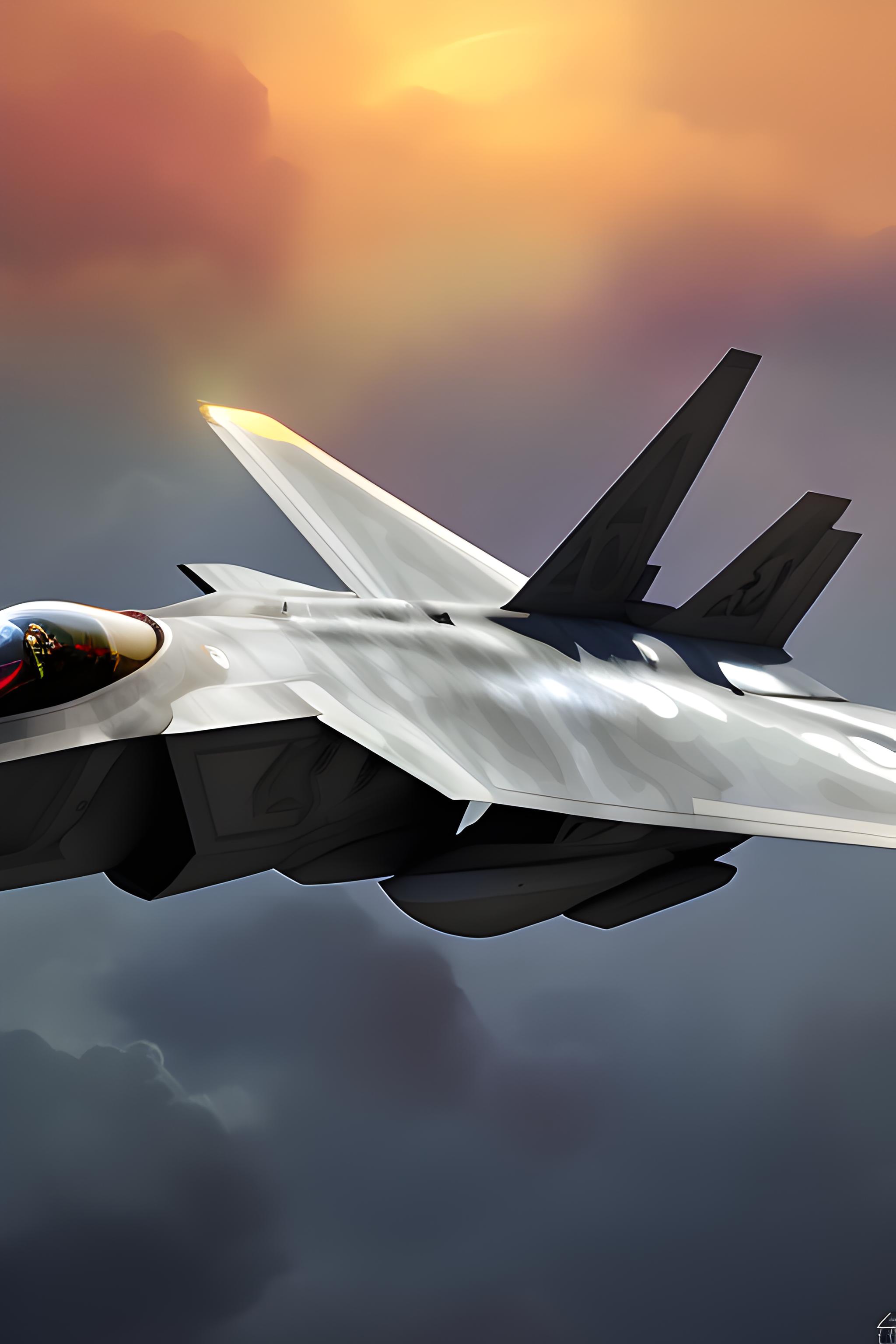 F22 Raptor taking down an su 57