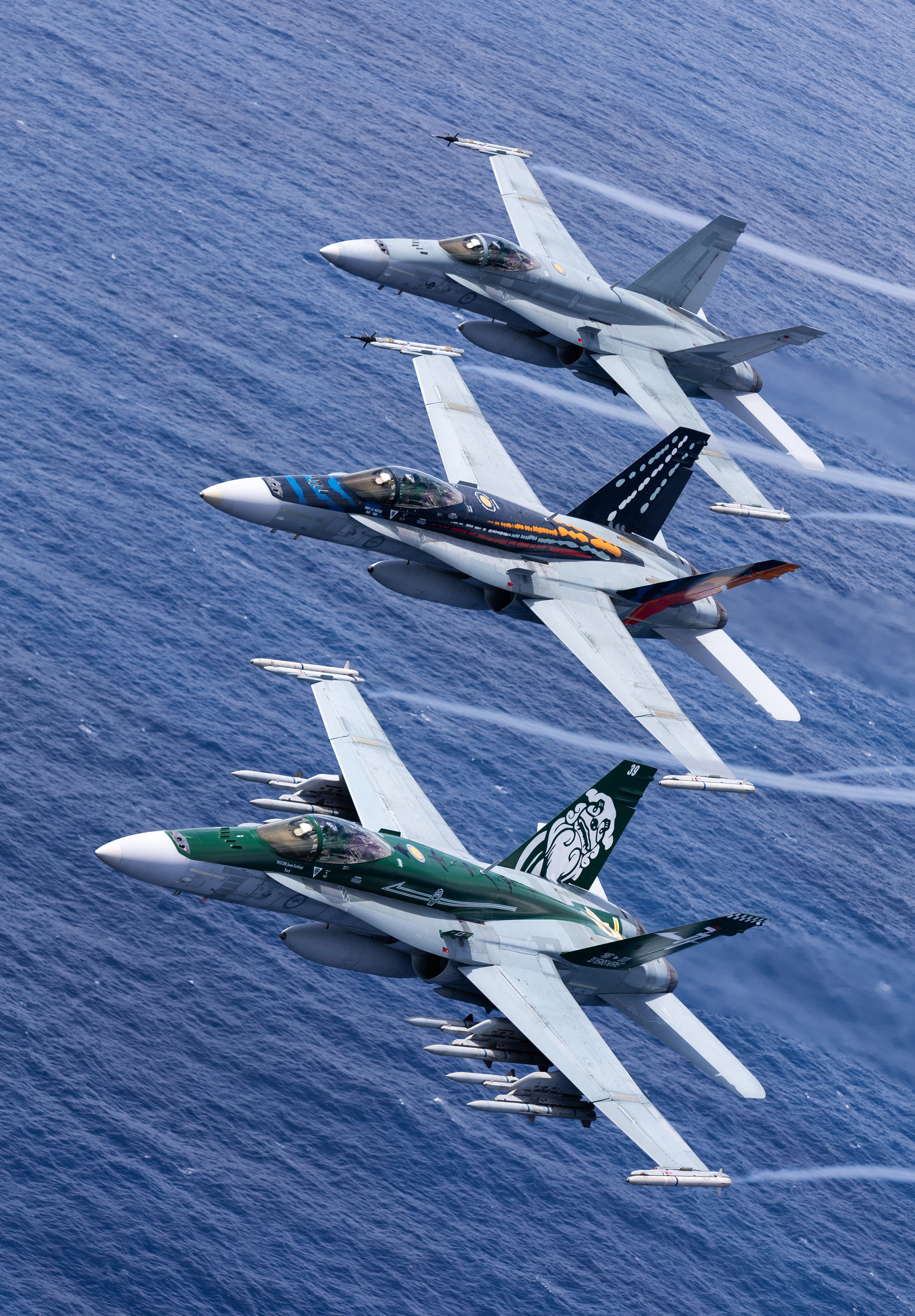 Aussie F A 18 Hornet Bristling With