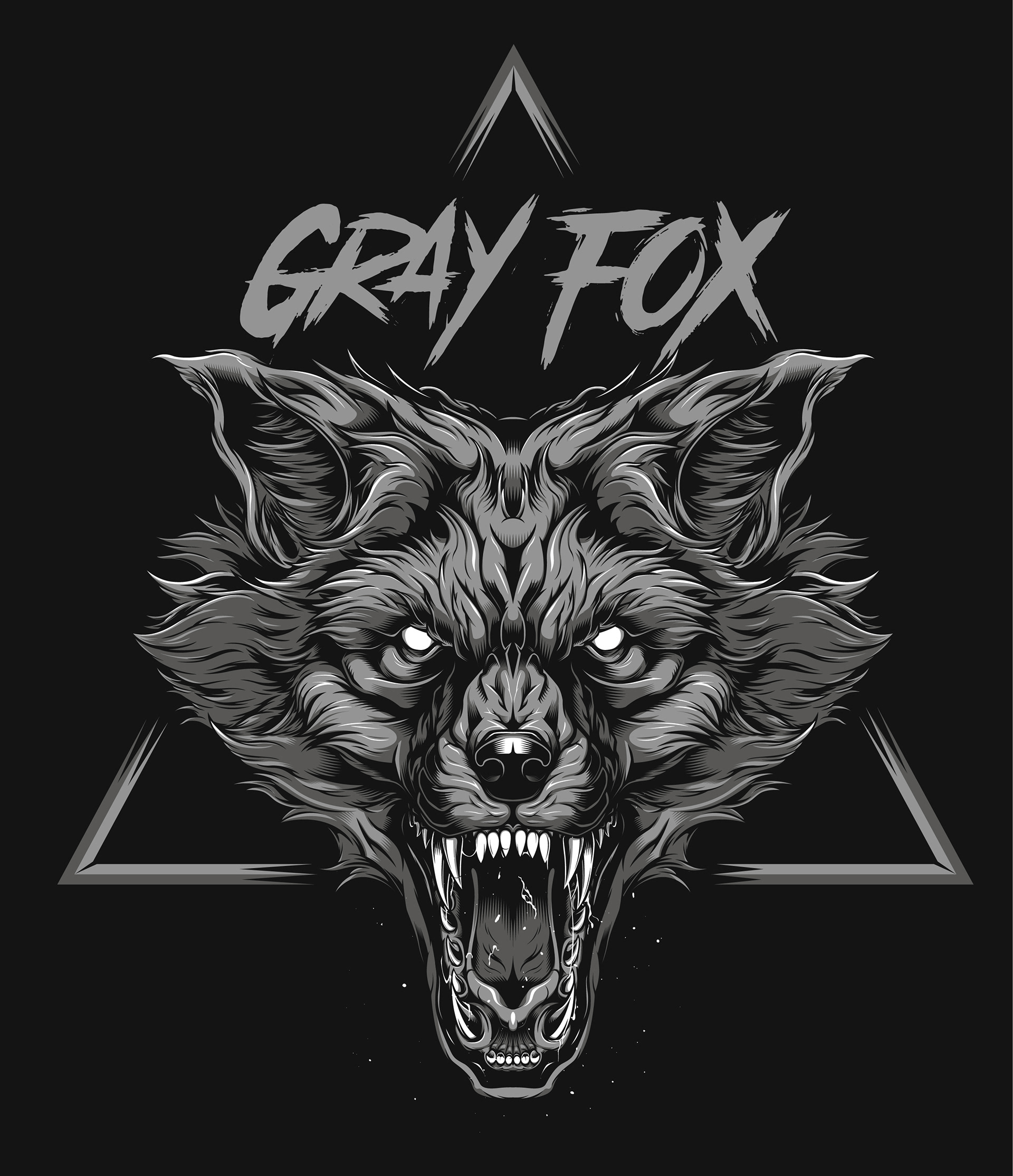Gray Fox T Shirt Designs