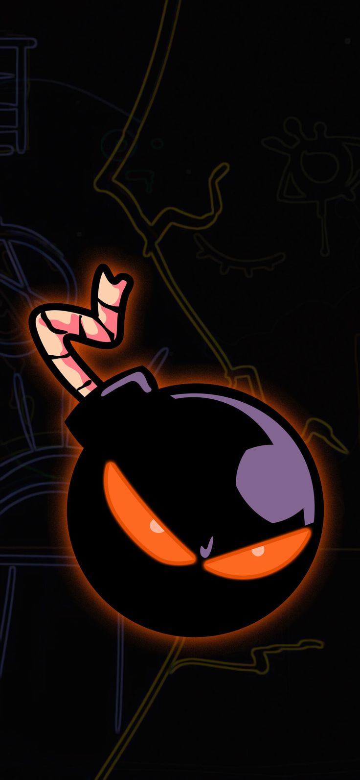 FNF Whitty Black Wallpaper