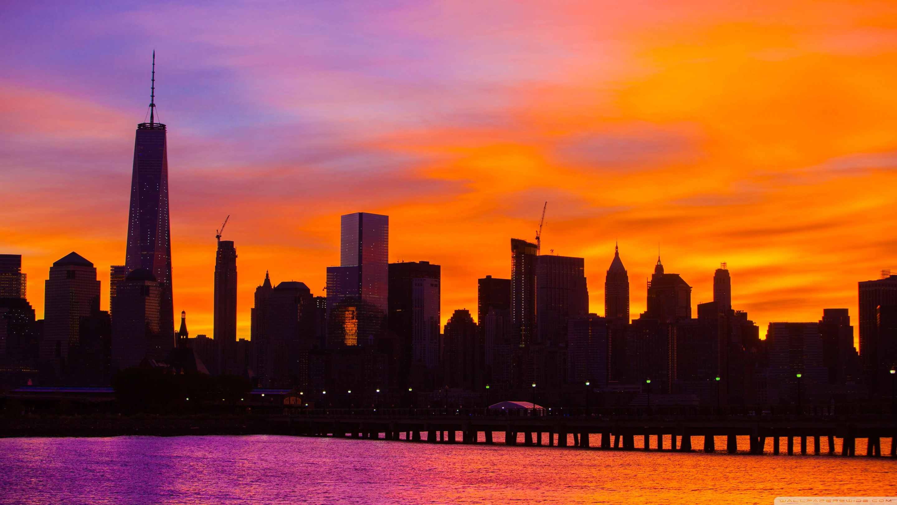 New York City sunrise Ultra HD Desktop
