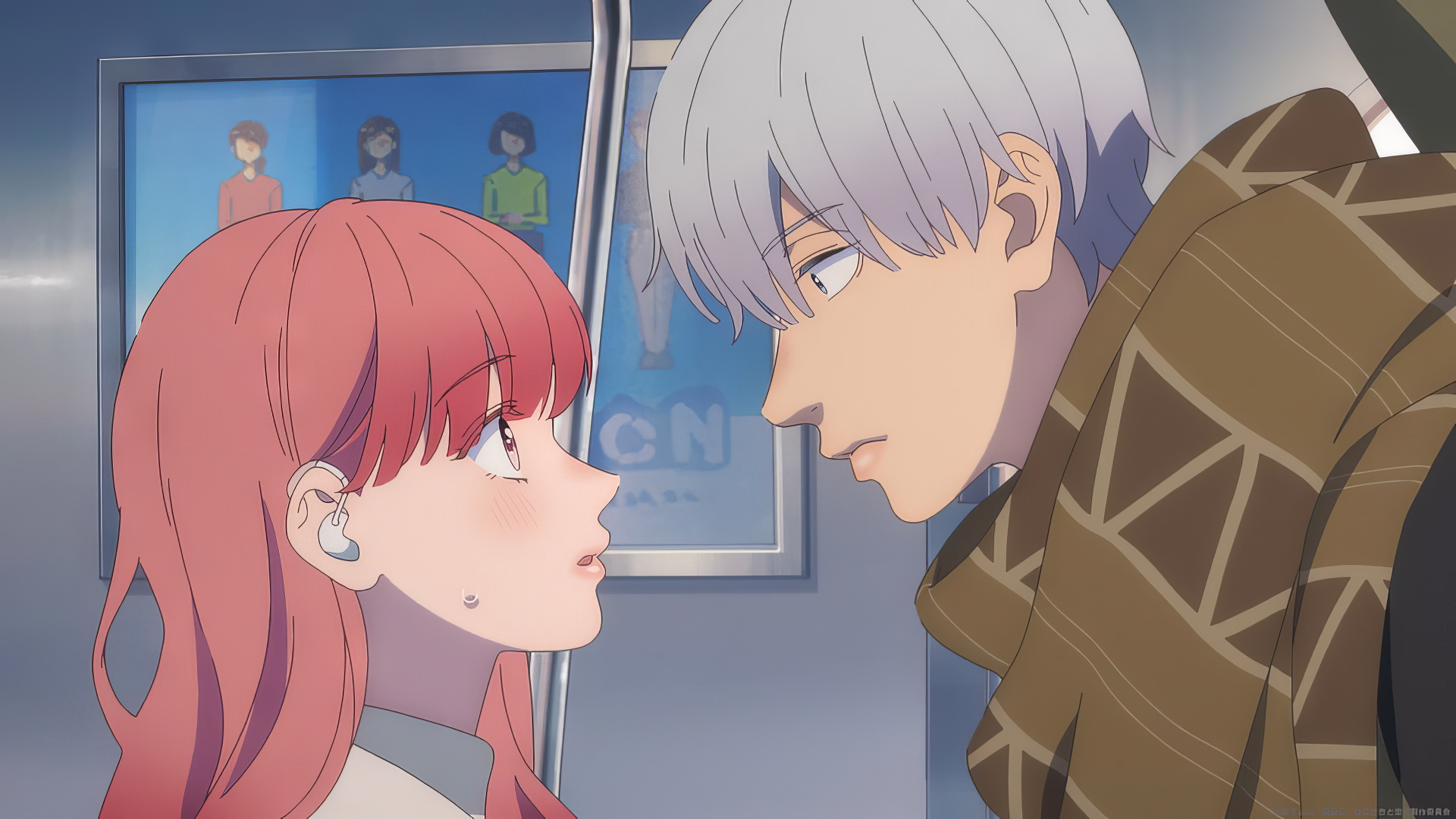 Anime Romantic Encounter Wallpaper