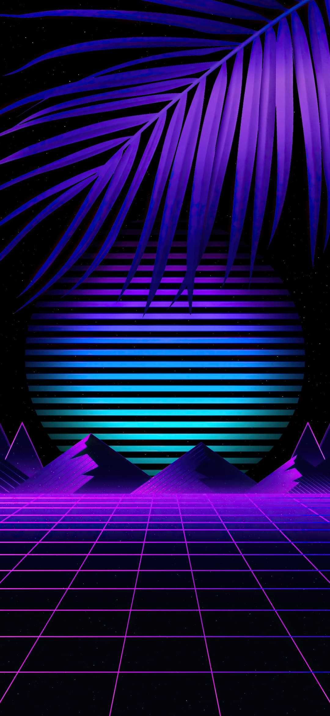 Synthwave iPhone Wallpaper