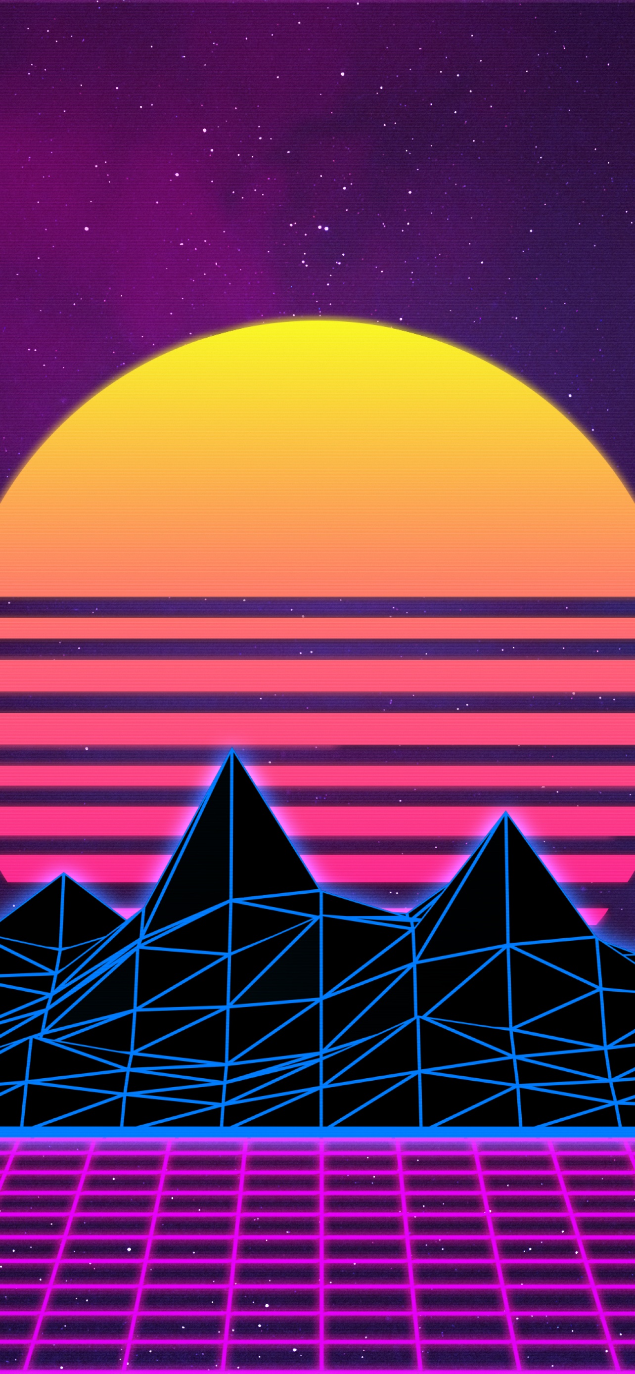 Retrowave Wallpaper 4K, Synthwave
