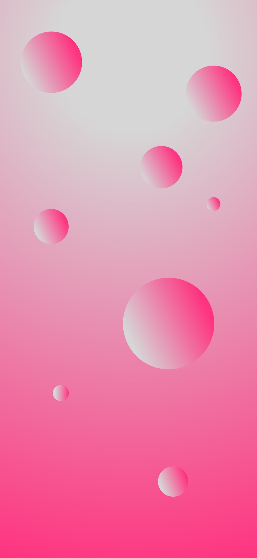 A pink background with circles