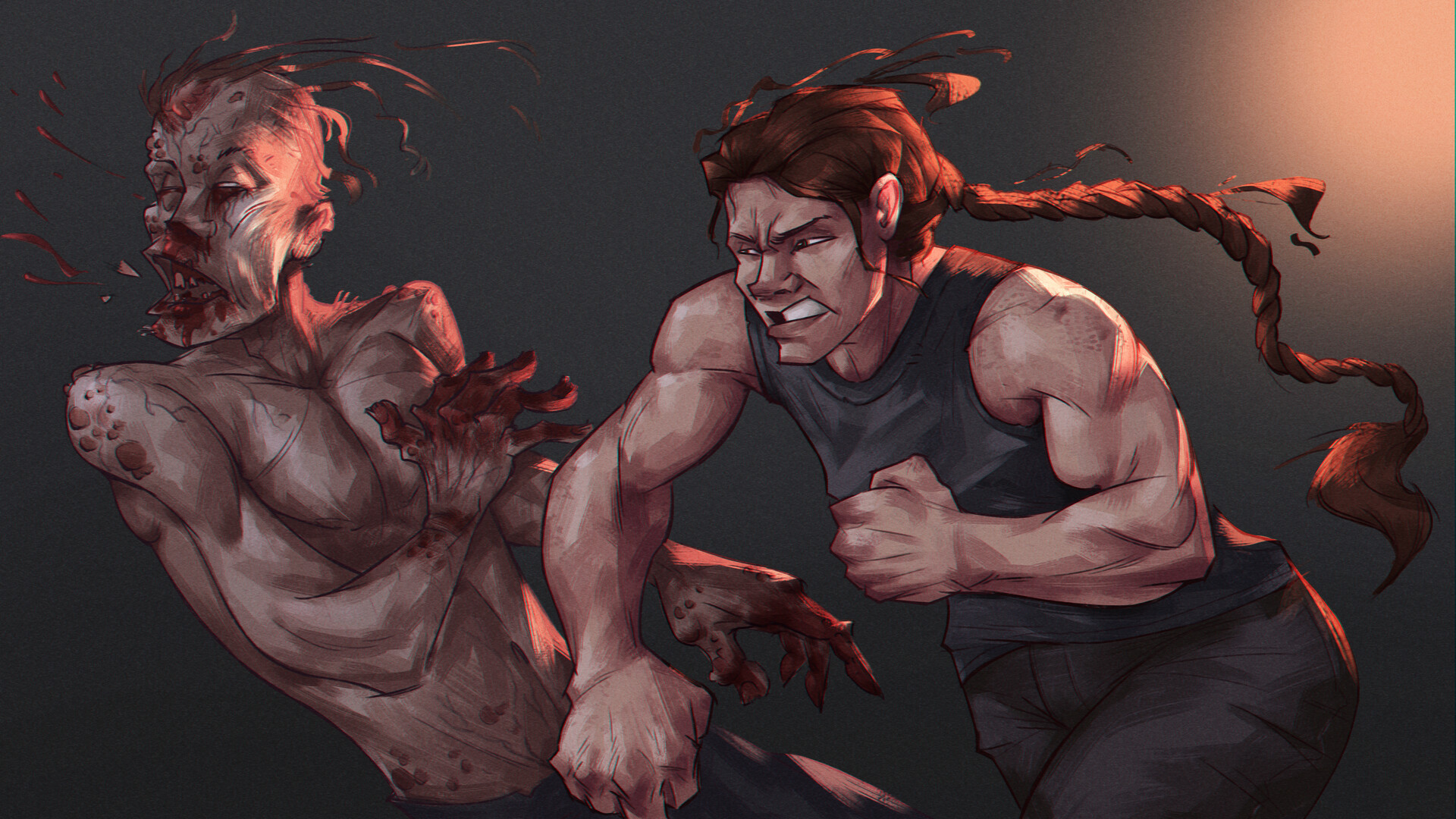 Stylised Fan Arts, Ellie, Abby