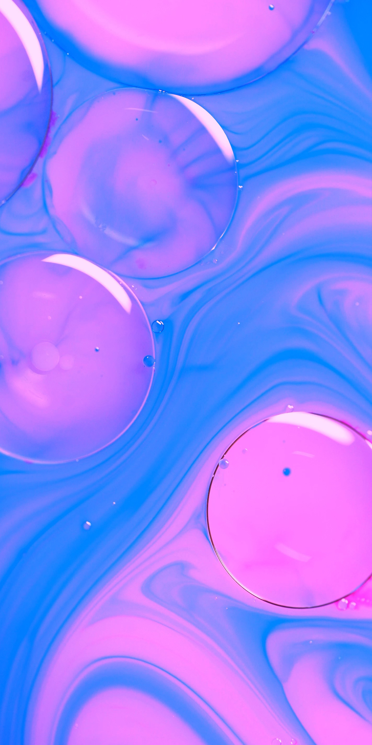 Pink Bubbles. LIVE Wallpaper