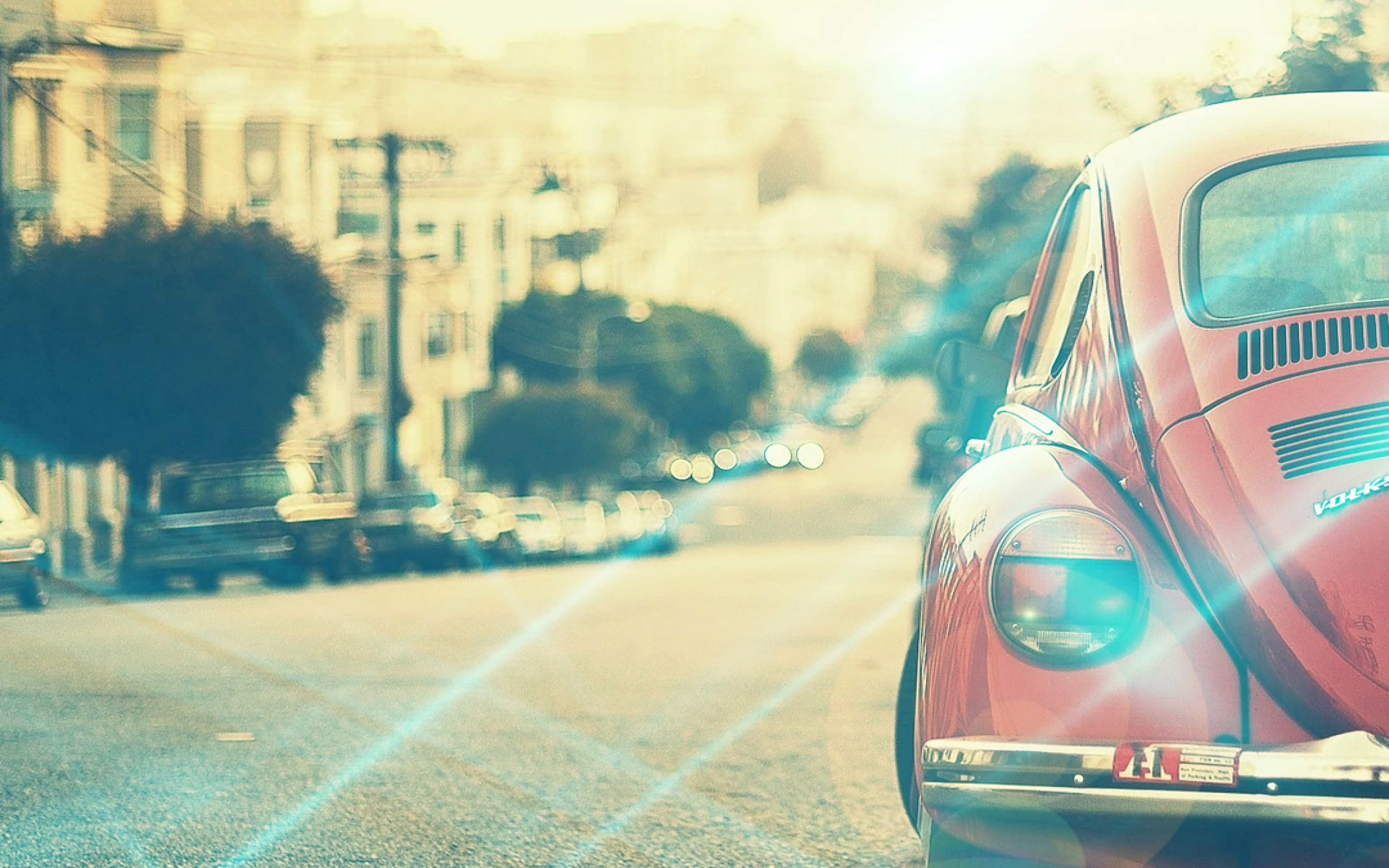 Old Car Street Vintage Flare