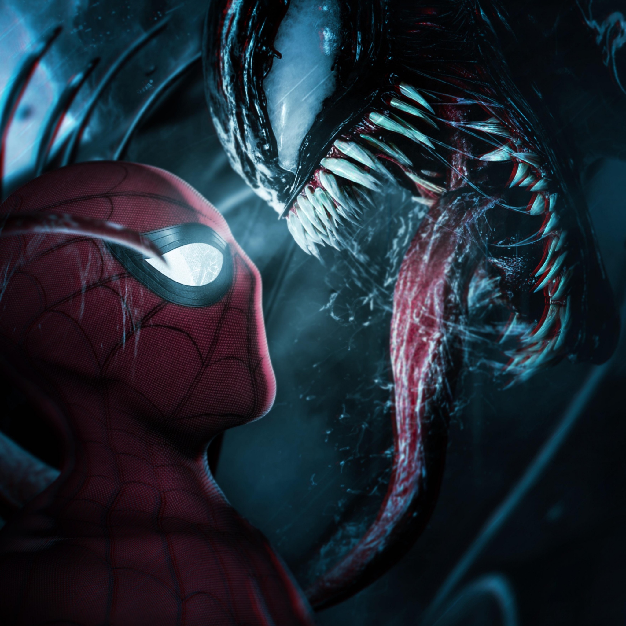 Spider Man Vs Venom 4K Wallpaper For IPhone