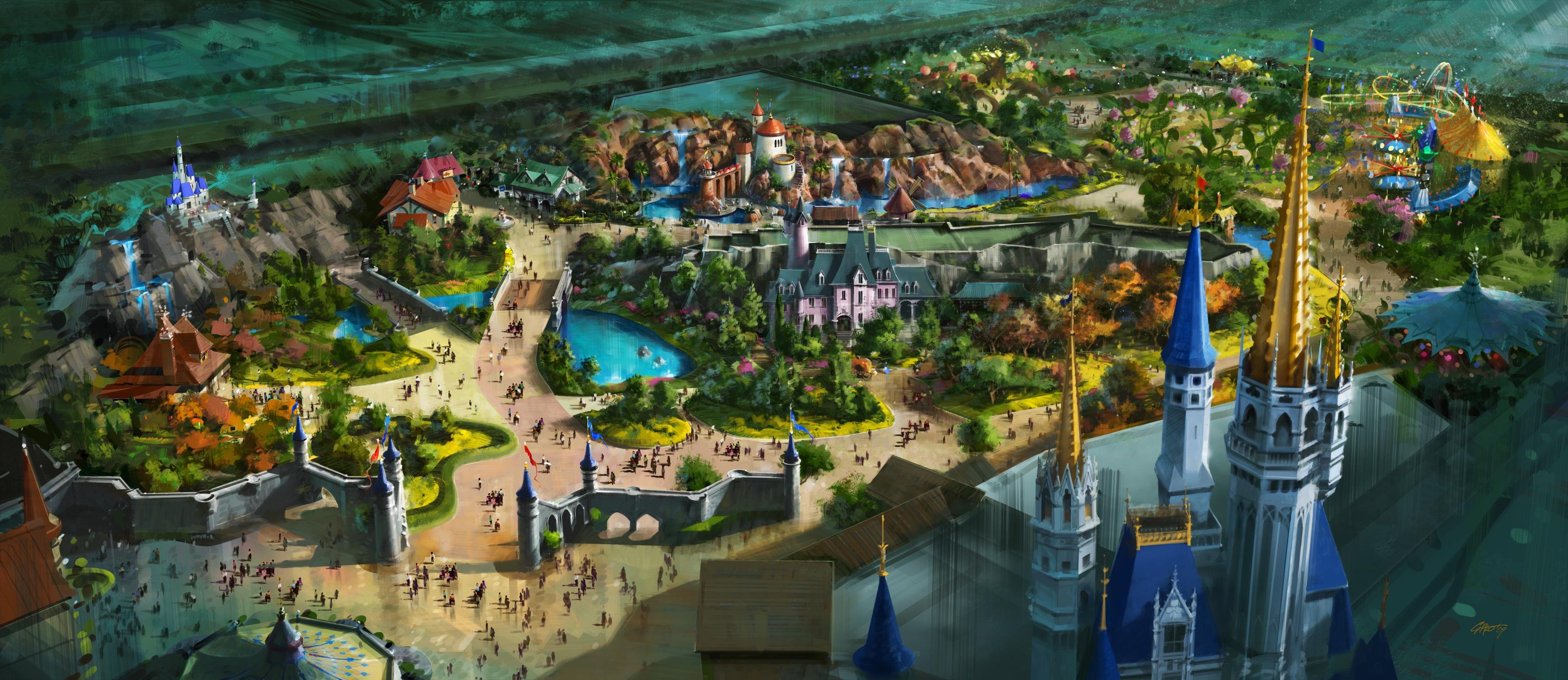 WDW Fantasyland Concept Art HD wallpaper