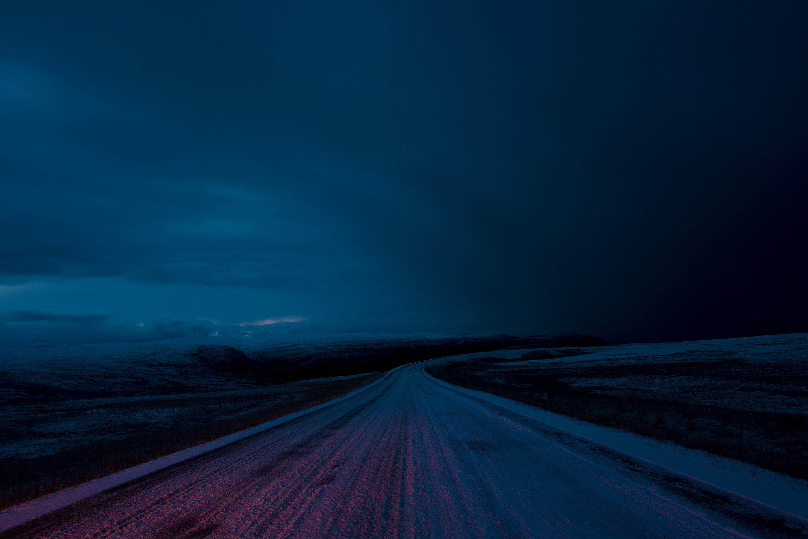 landscape, night, road, sky, dark