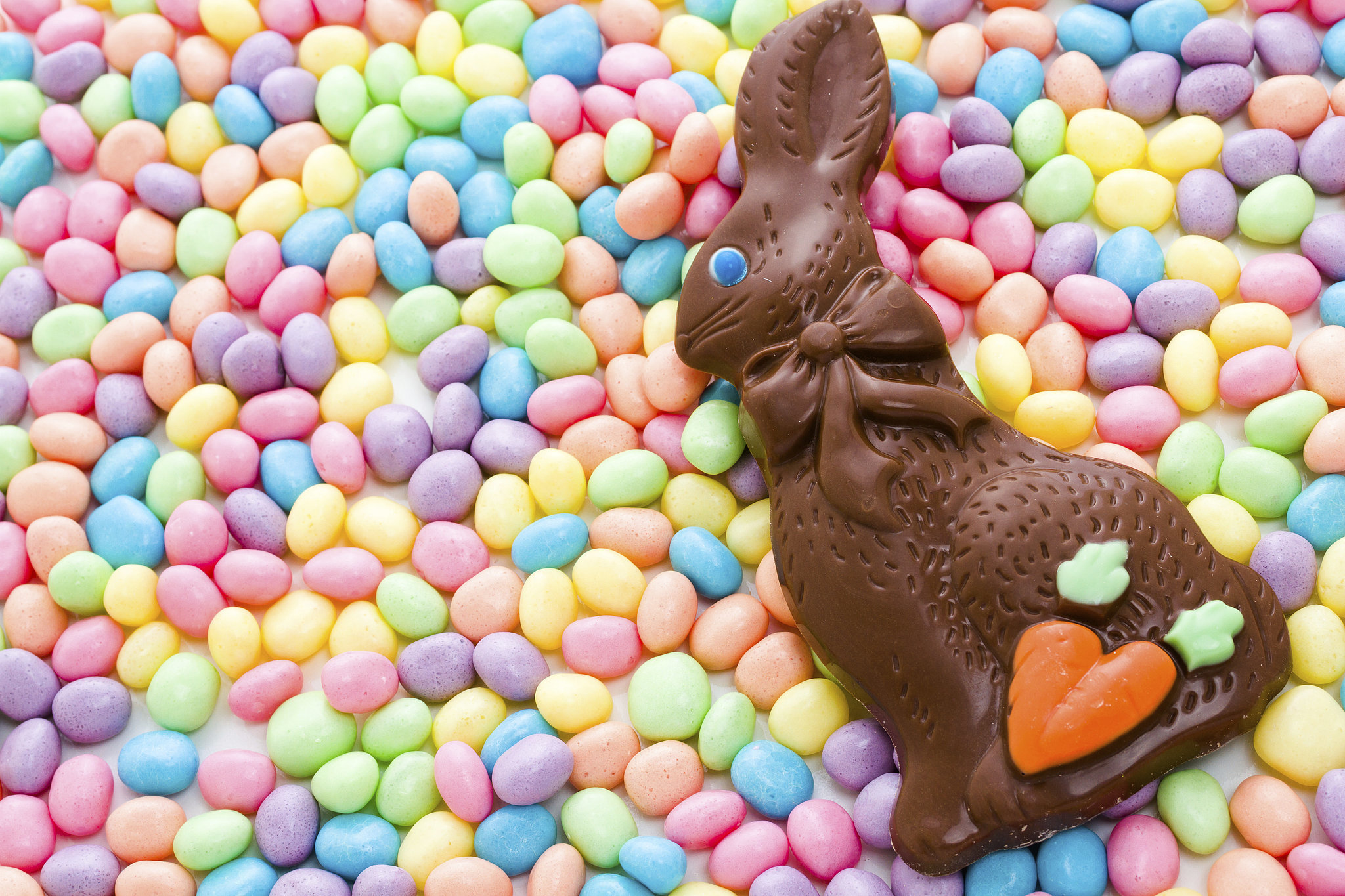 Easter Chocolate Bunny HD Wallpaper
