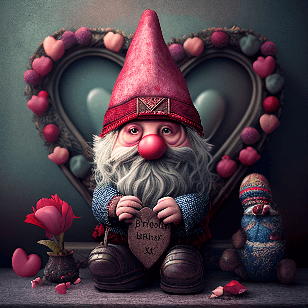 Valentine Gnome Clipart Free