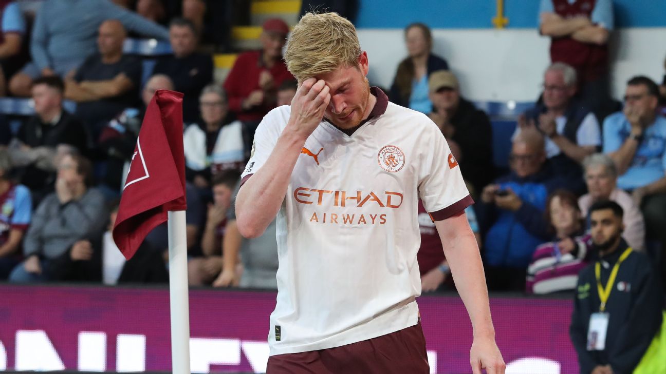 Guardiola fears injured De Bruyne out