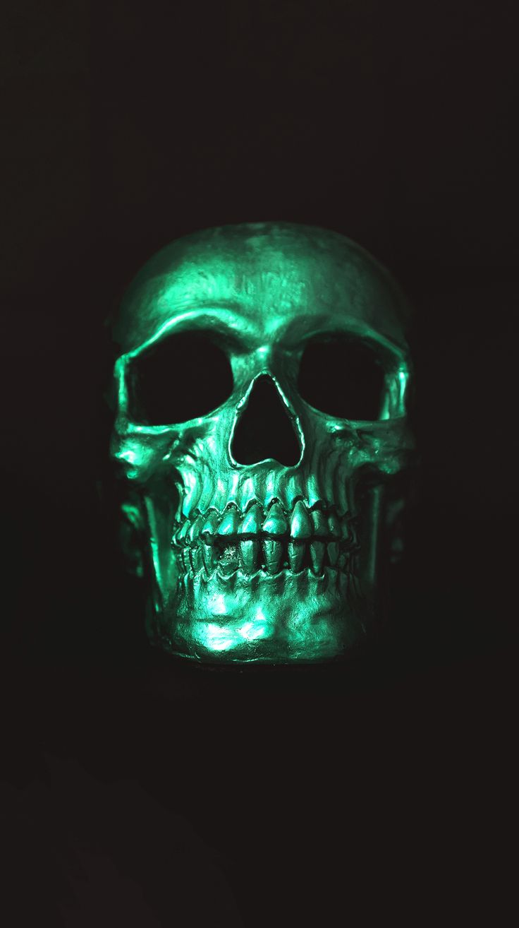 Ethereal Skull on a Dark Background