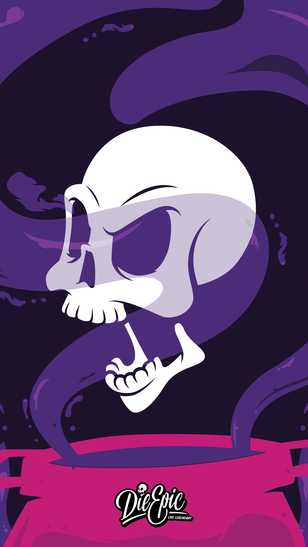 Skull Potion Phone Wallpaper (Free Digital Download) Epic® Live Legendary Epic Clothing