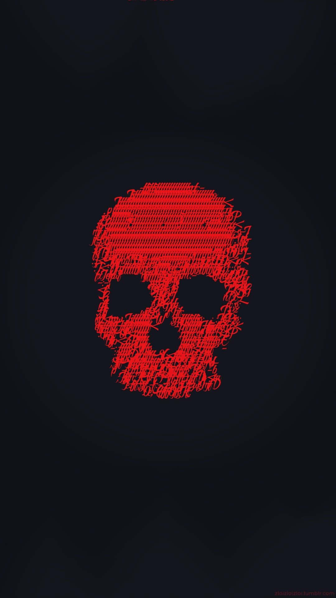 Download Dark Red Aesthetic Skull