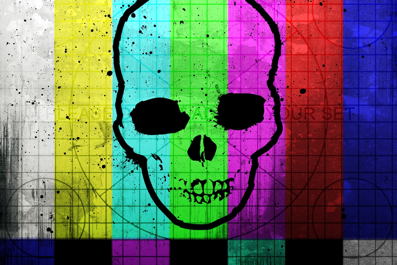 Colorful Skull Wallpaperx900