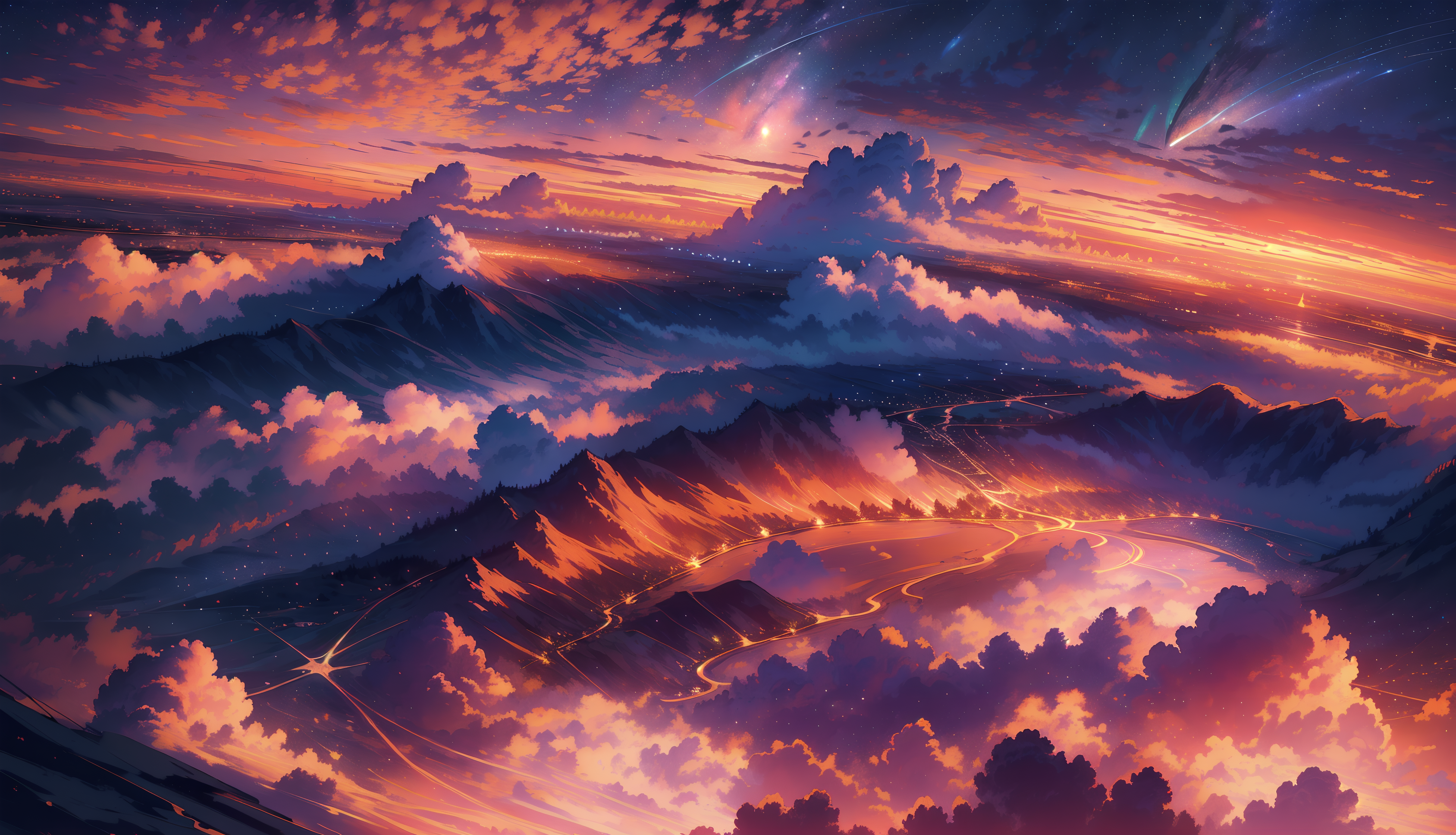 Anime Landscape 4k Ultra HD Wallpaper