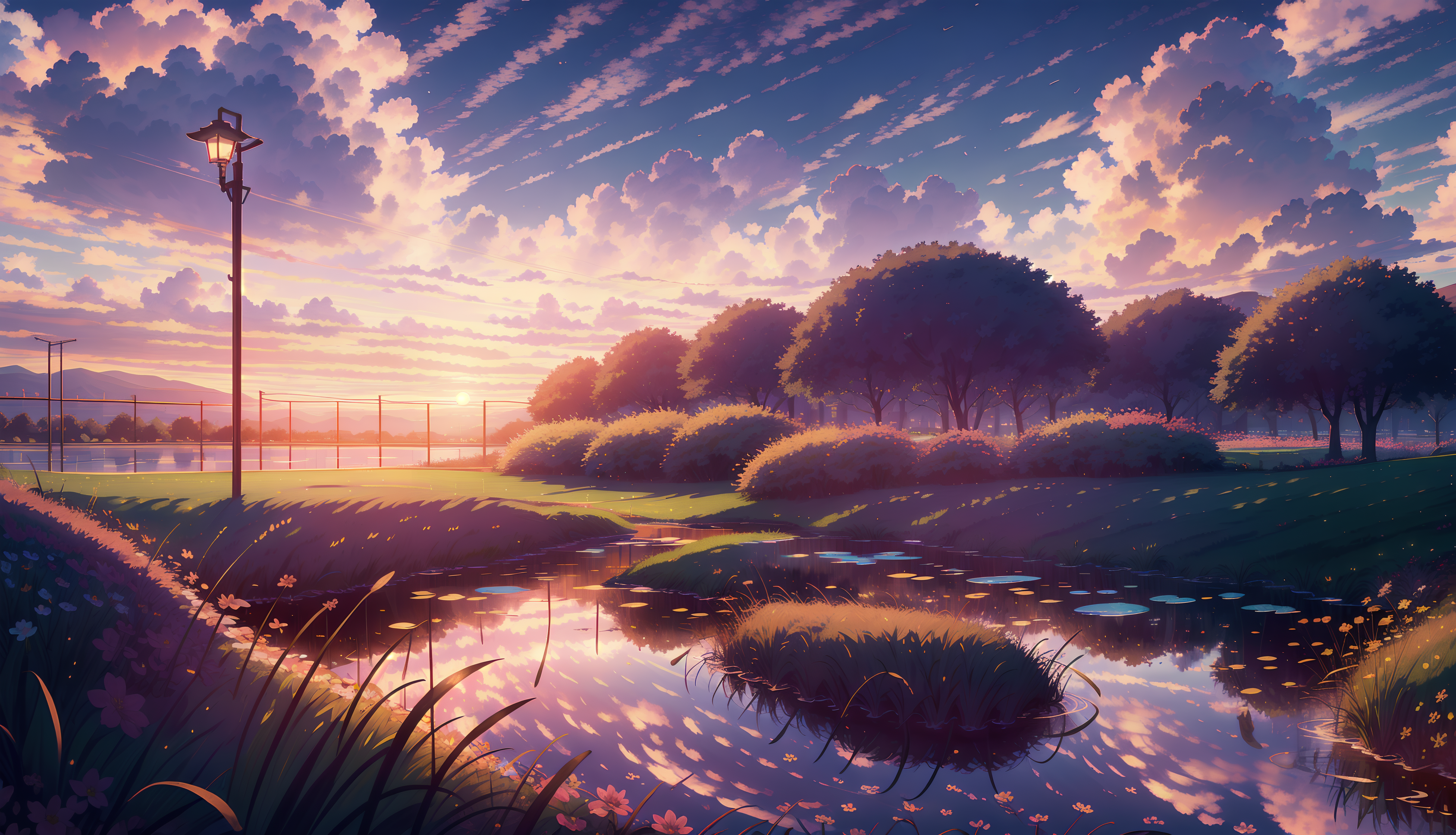 Anime Landscape 4k Ultra HD Wallpaper