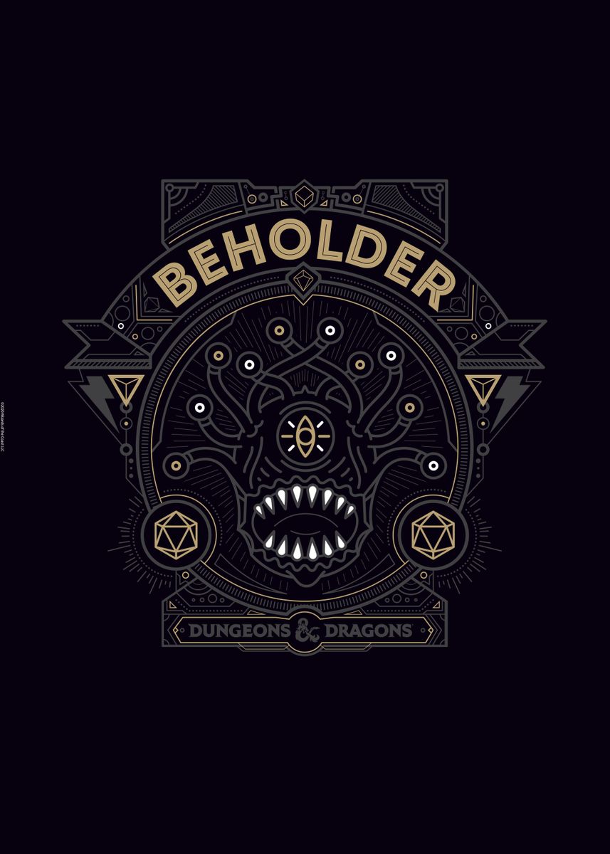 Beholder' Poster, picture, metal print