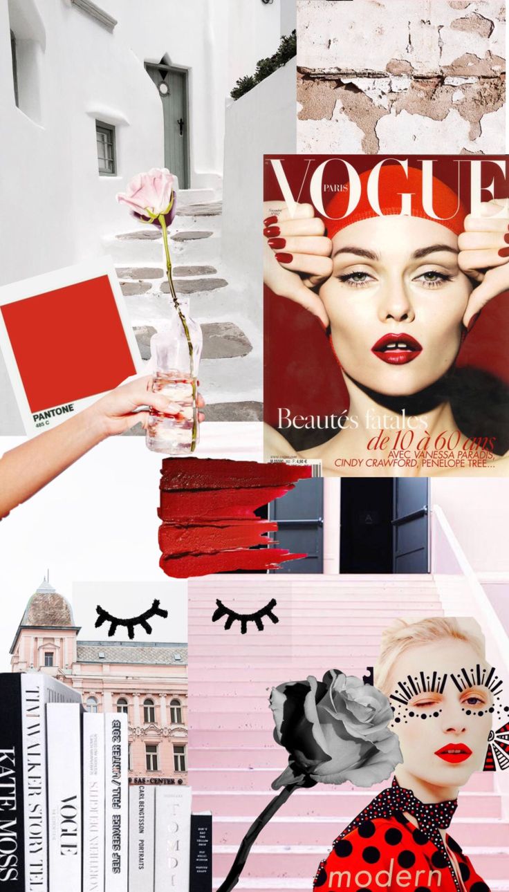 Fashion collage, Vogue wallpaper