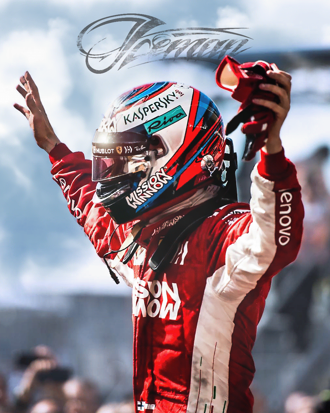 Kimi Raikkonen Ferrari Artwork