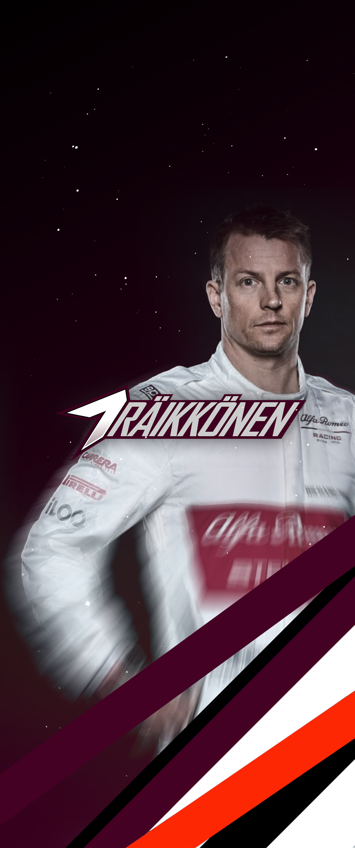 iPhone X Kimi Raikkonen 7 KRS wallpaper