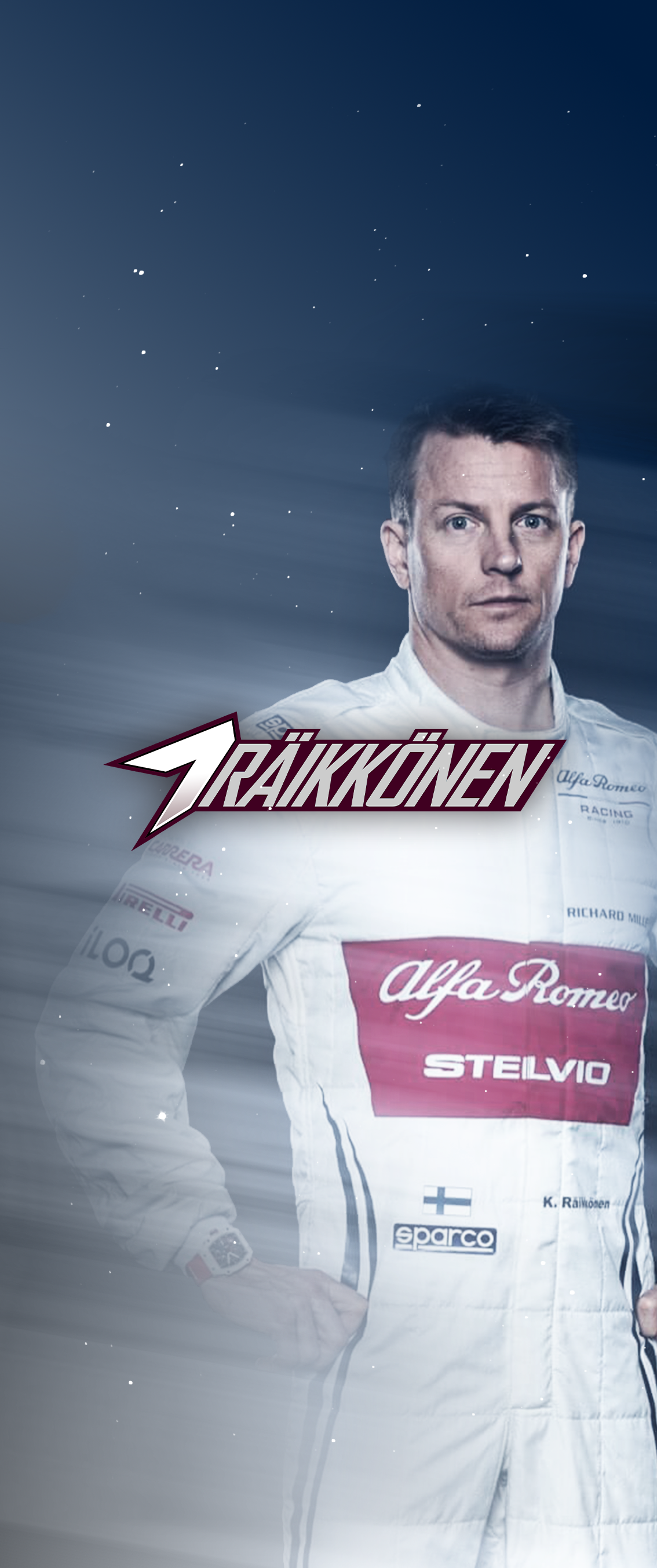 iPhone X Kimi Raikkonen 7 KRS wallpaper
