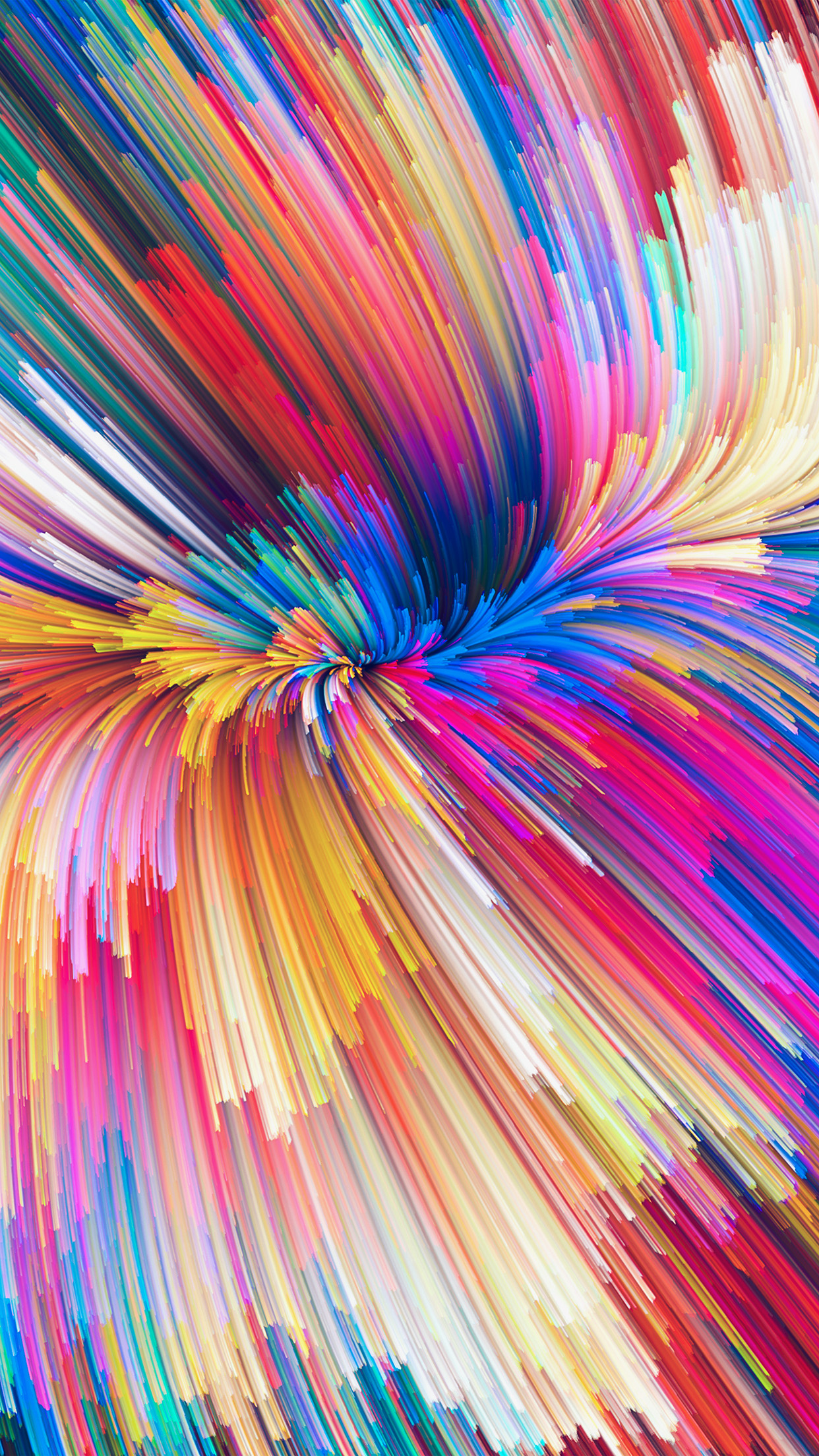Color Rainbow Digital Art Pattern