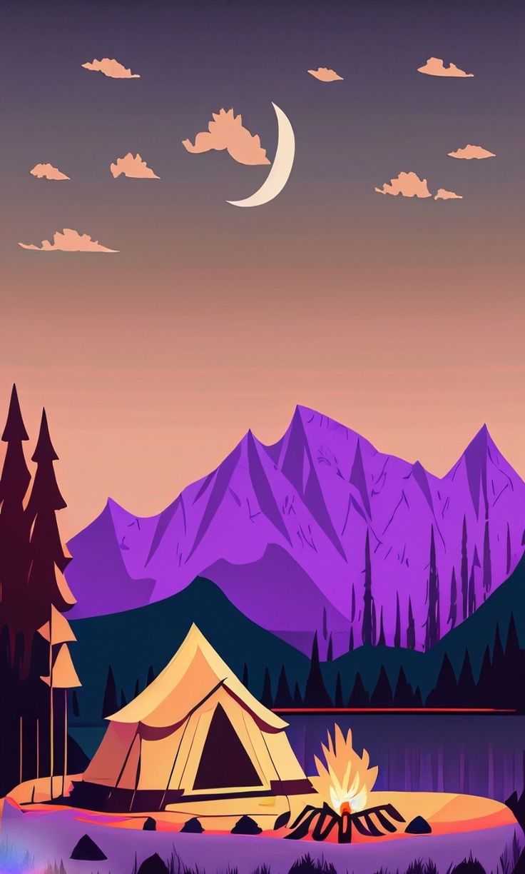 Best Camp Art. Wallpaper Background