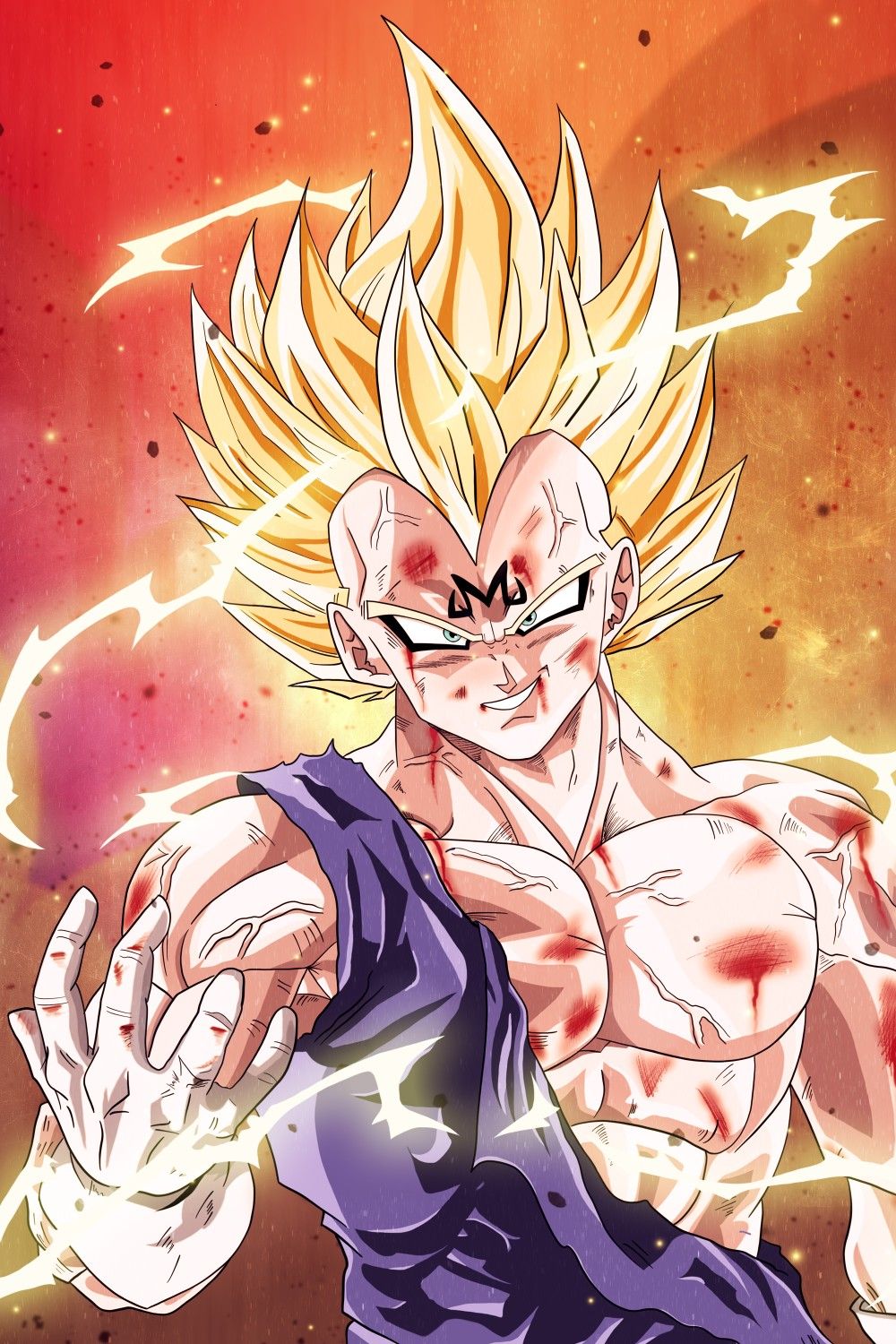 Majin Vegeta HD Mobile Wallpaper