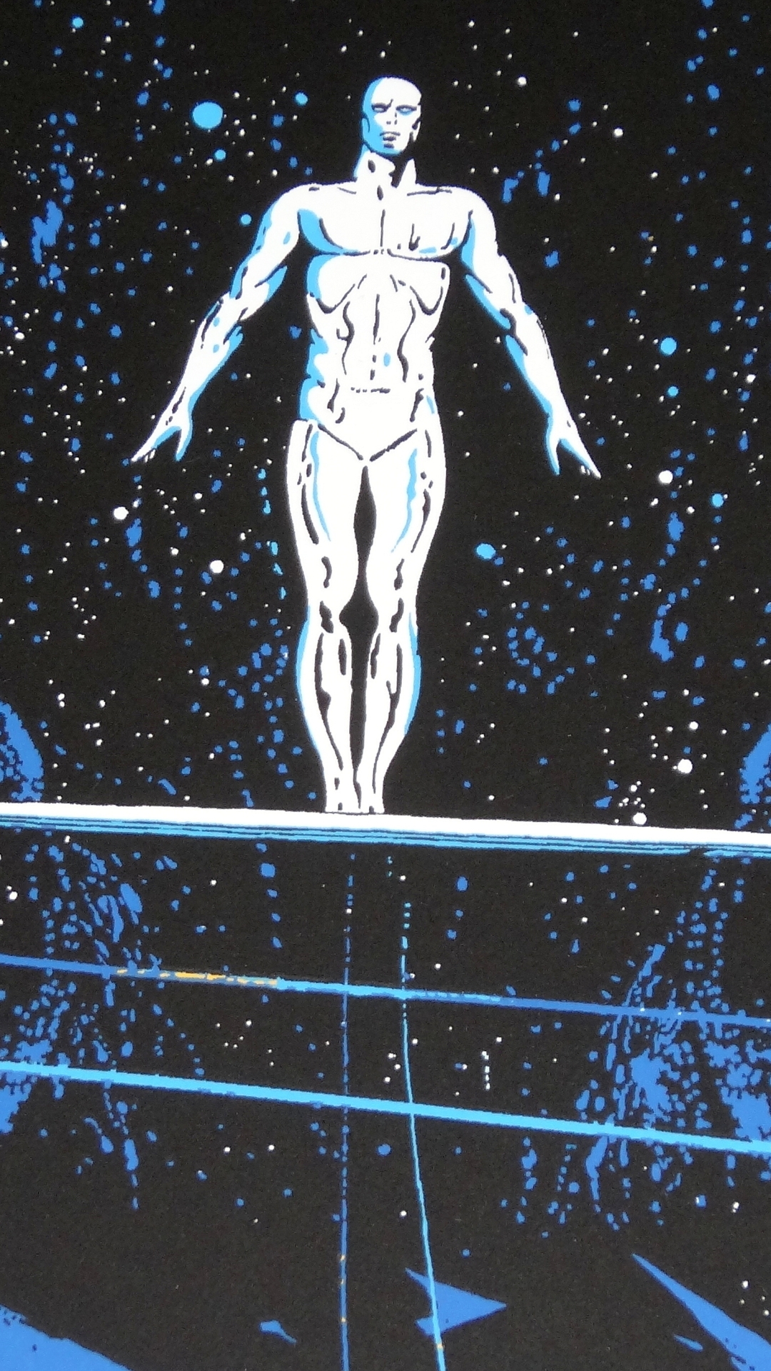 Comic Silver Surfer Phone Wallpaper