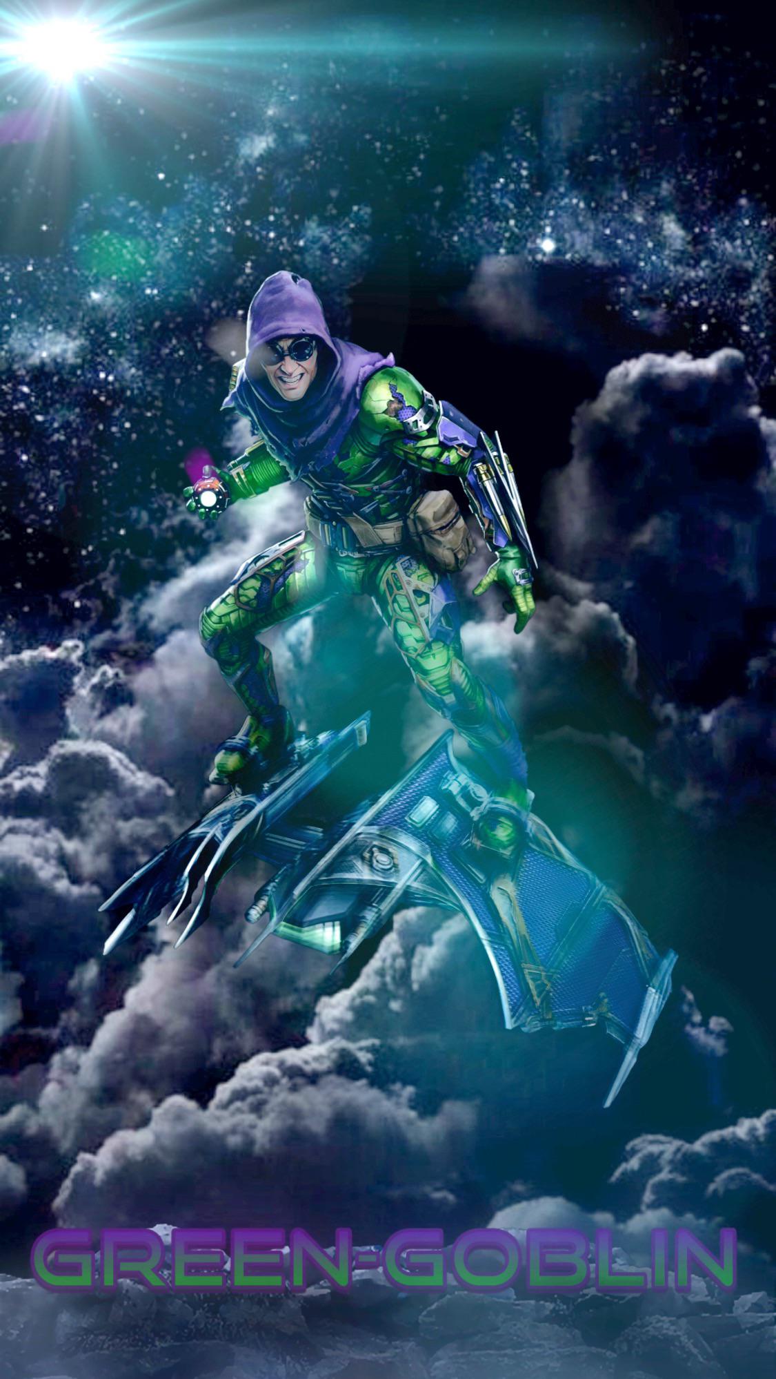 Custom photohop green goblin poster