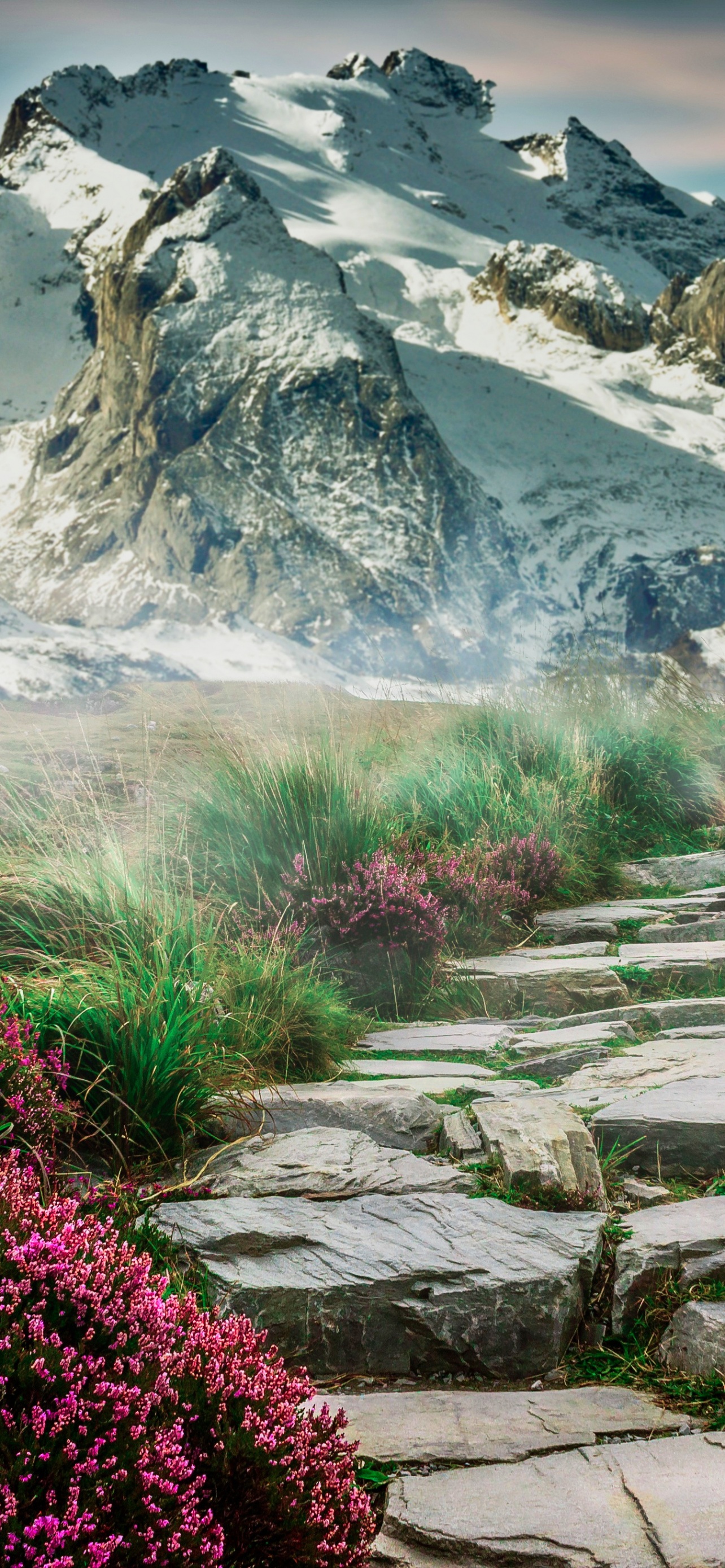 Mountains Wallpaper 4K, Path, Hill