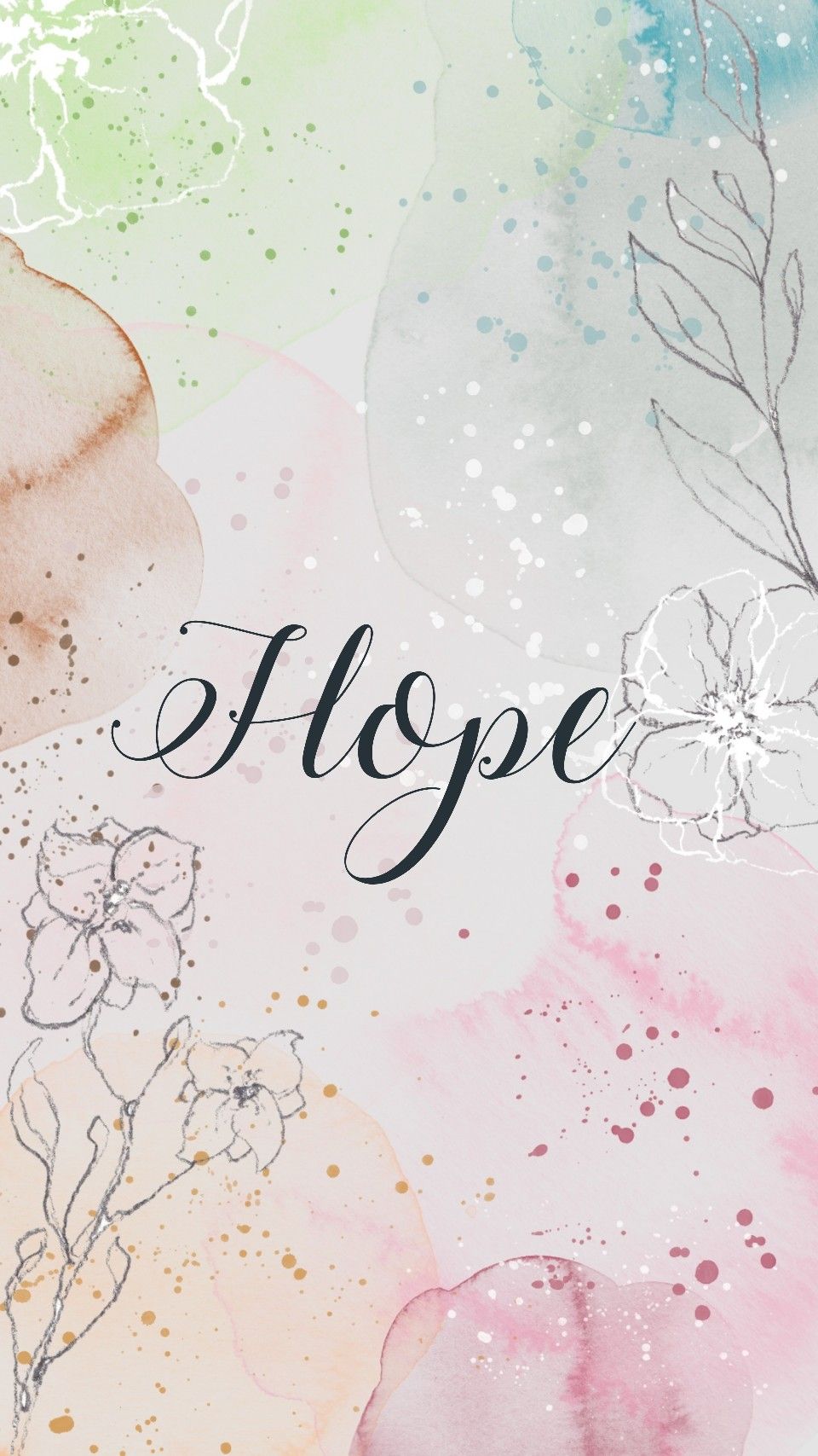 Hope wallpaper, Calligraphy wallpaper
