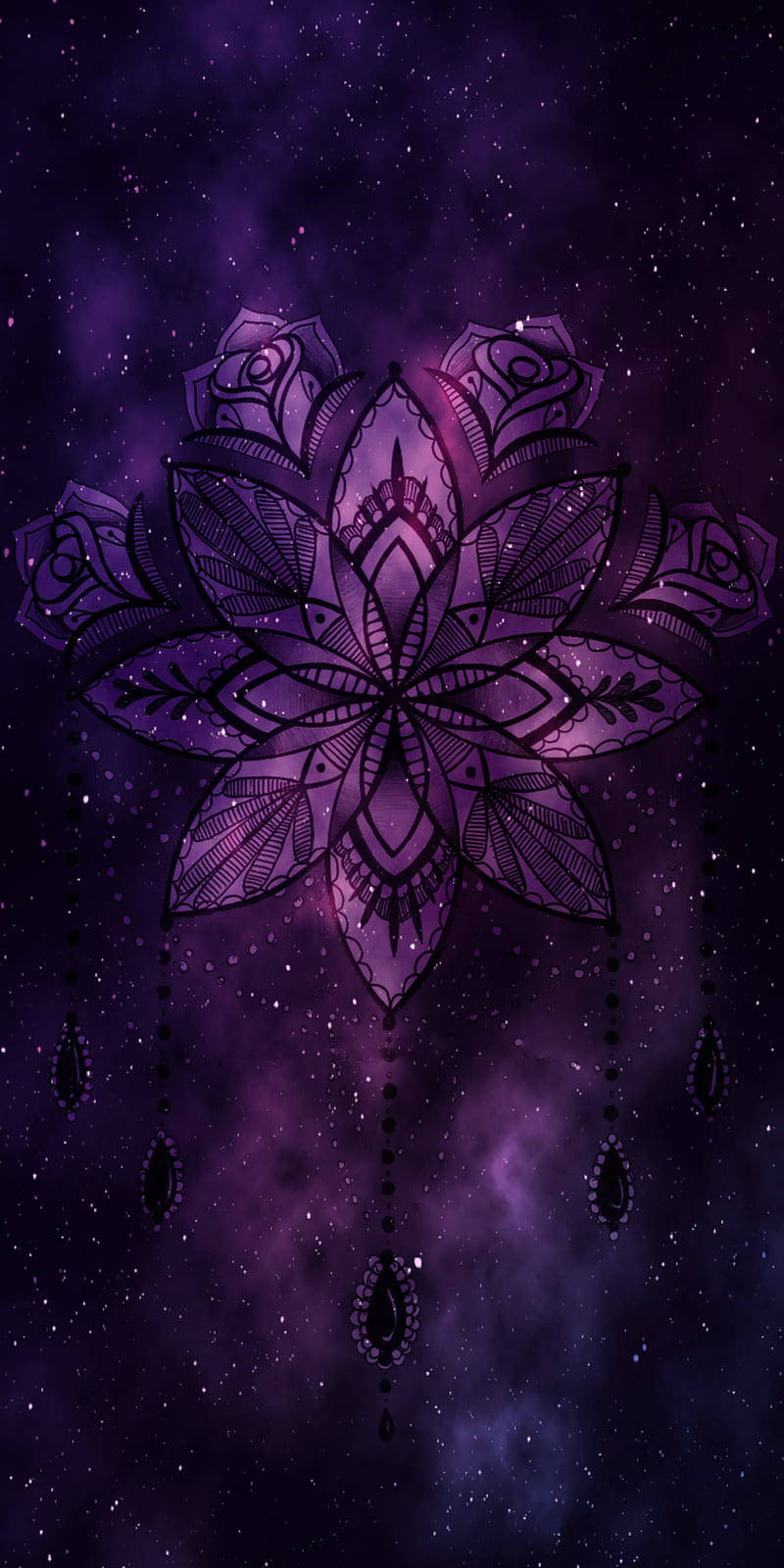 Black And Purple Aesthetic Wallpaper