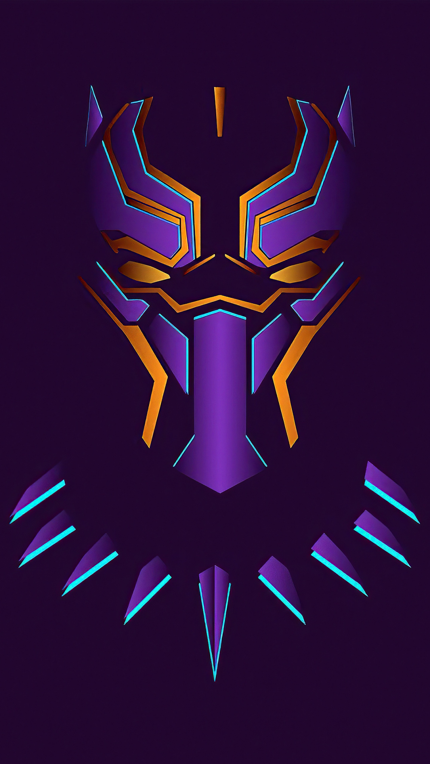 Black Panther Wallpaper 4K, Purple