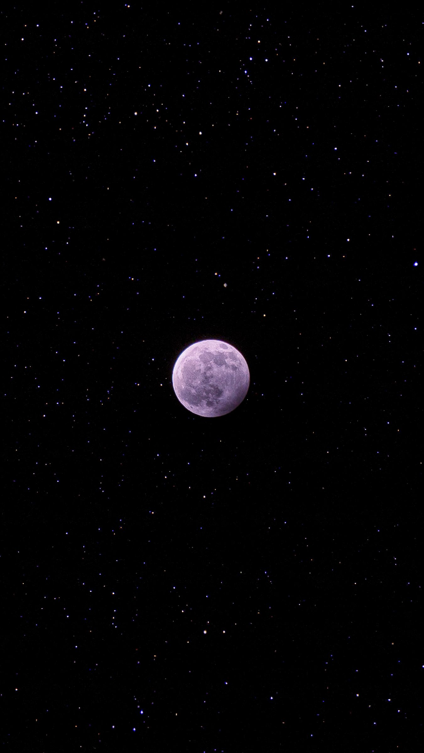 wallpaper 1350x2400 moon, stars, space