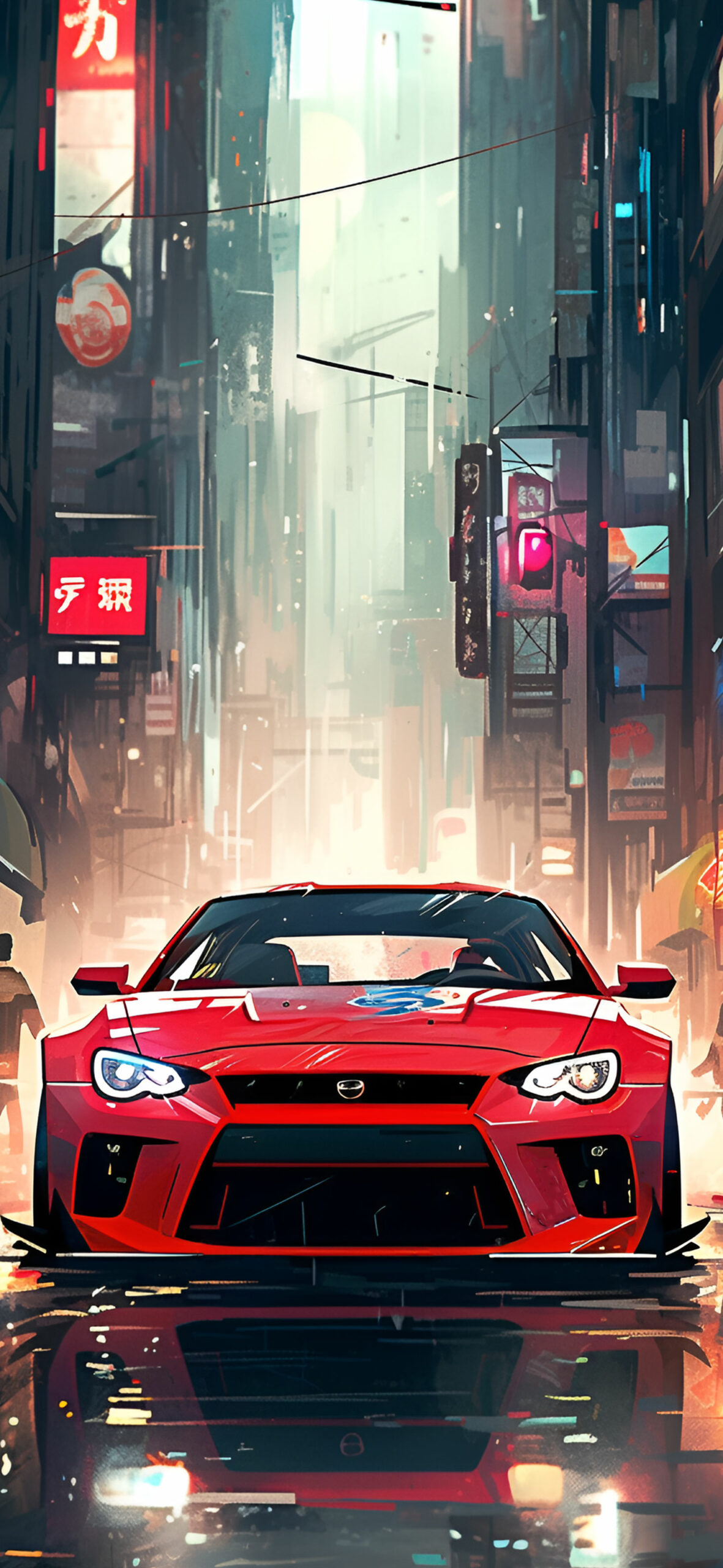Street Racing Thrilling Red Car