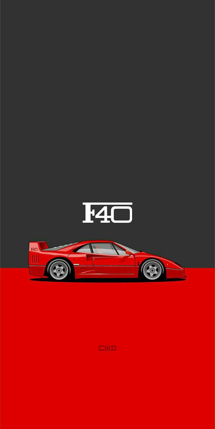 Cellphone wallpaper. Ferrari f40