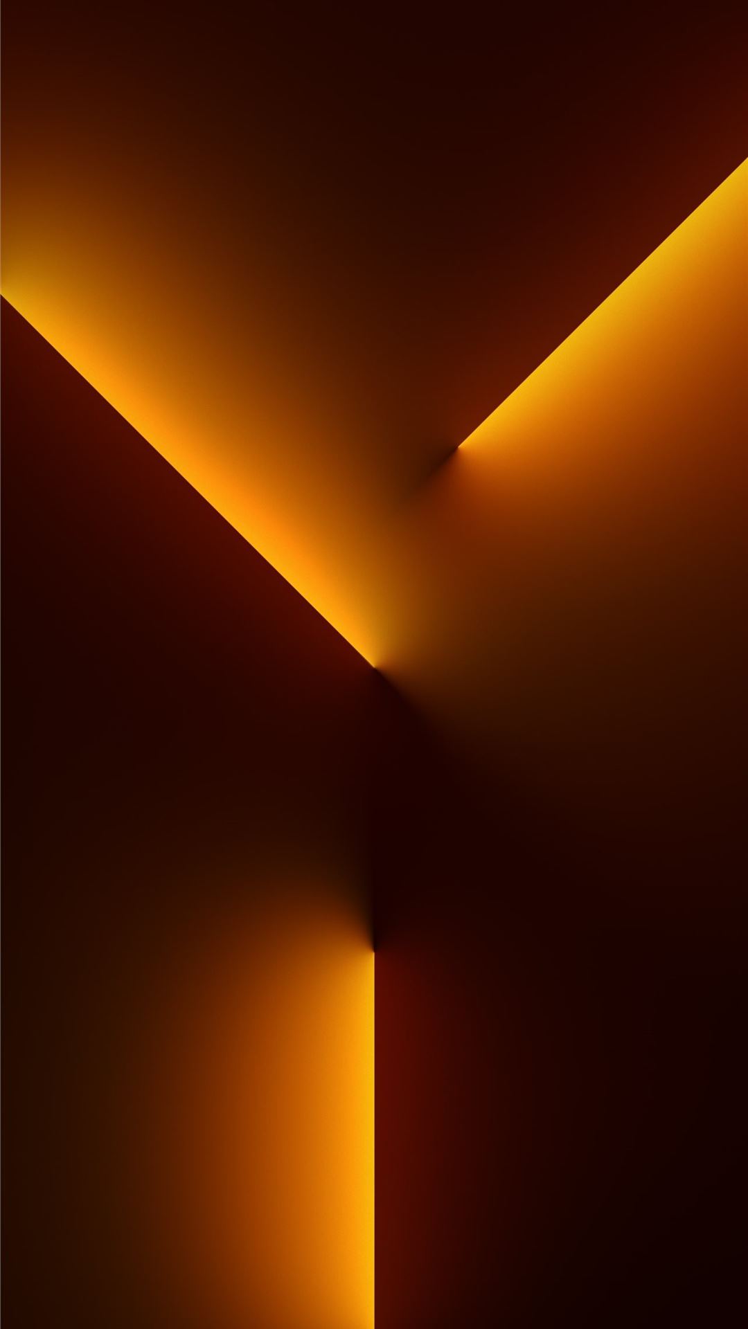 Light Beams Gold Dark iPhone Wallpaper