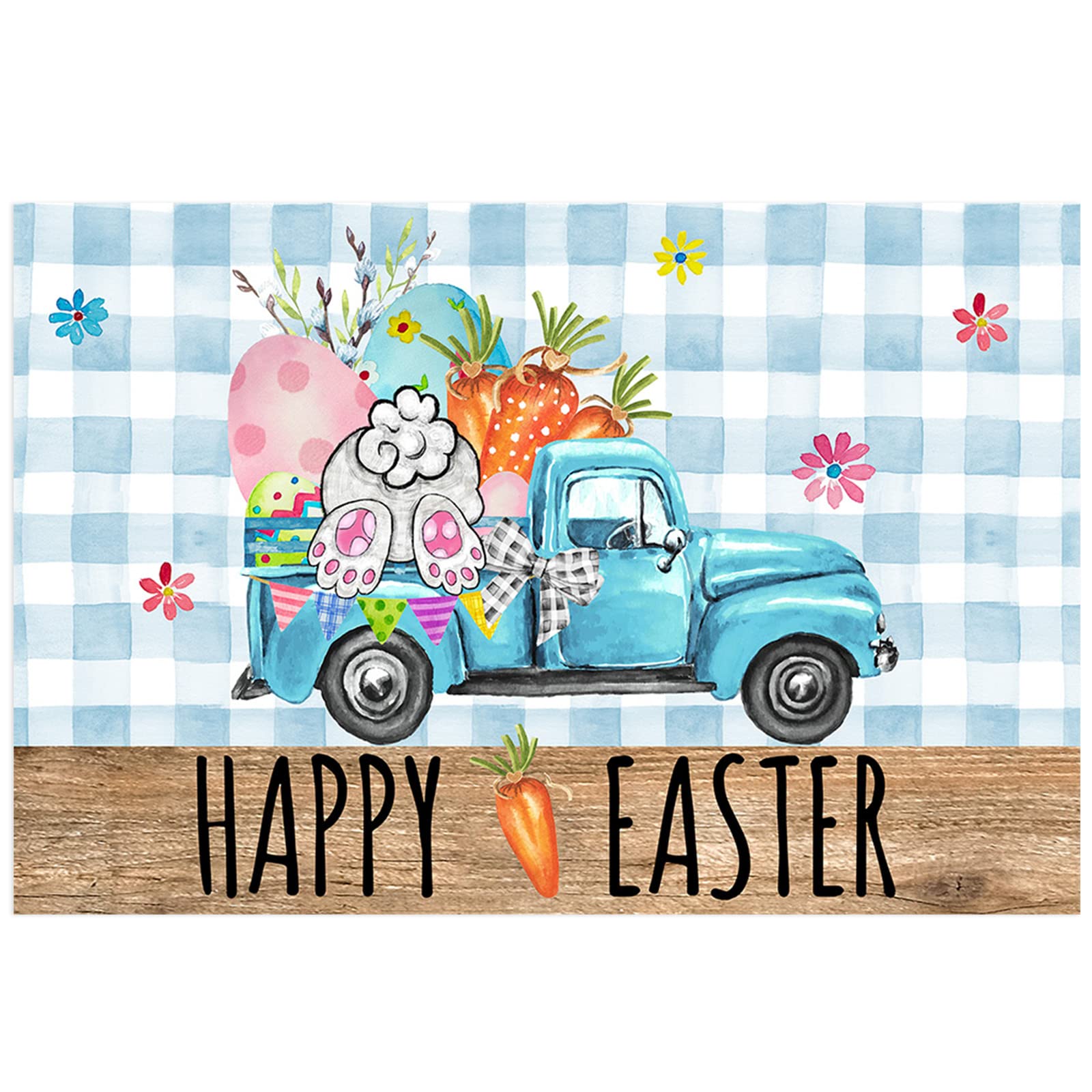 Happy Easter Aquarium Background Poster