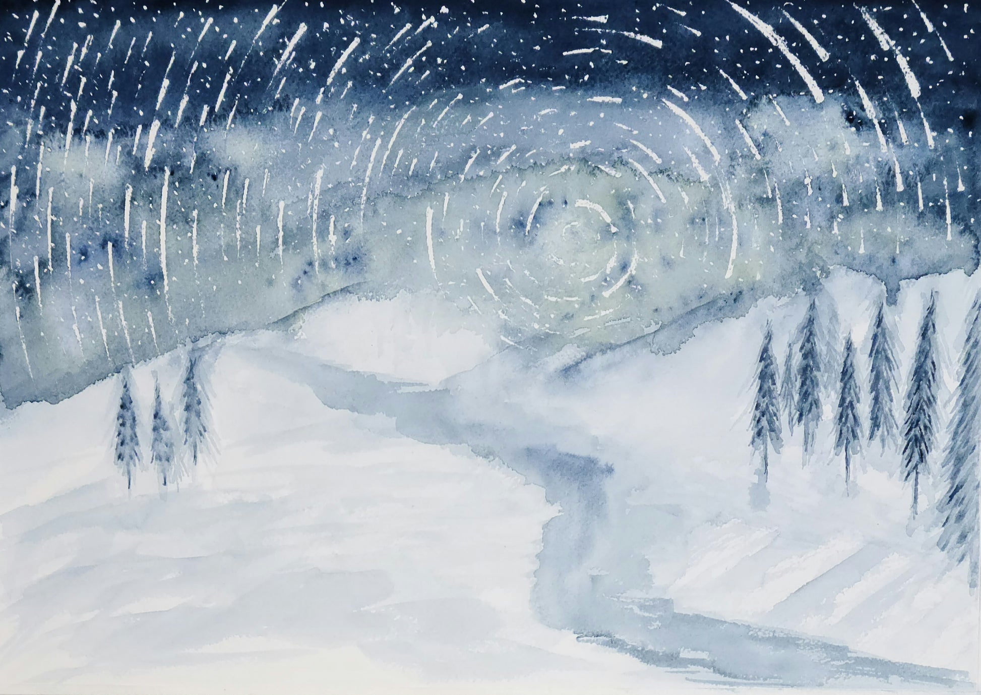 Winter Watercolor Desktop Wallpapers - Wallpaper Cave