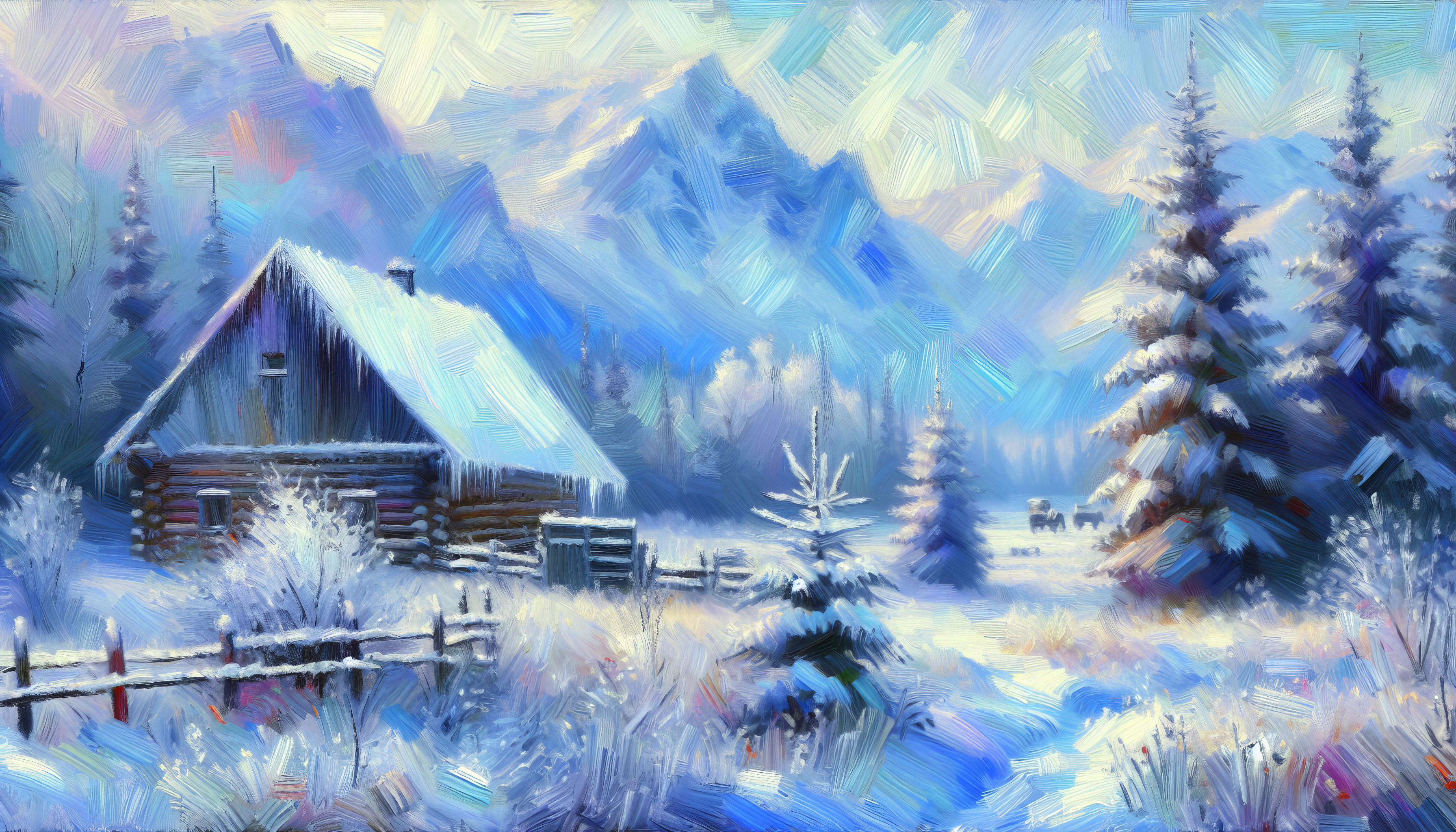 Frosty Winter Wonderland HD Wallpaper