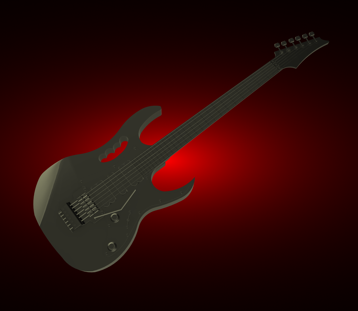 STL file Ibanez JEM Guitar