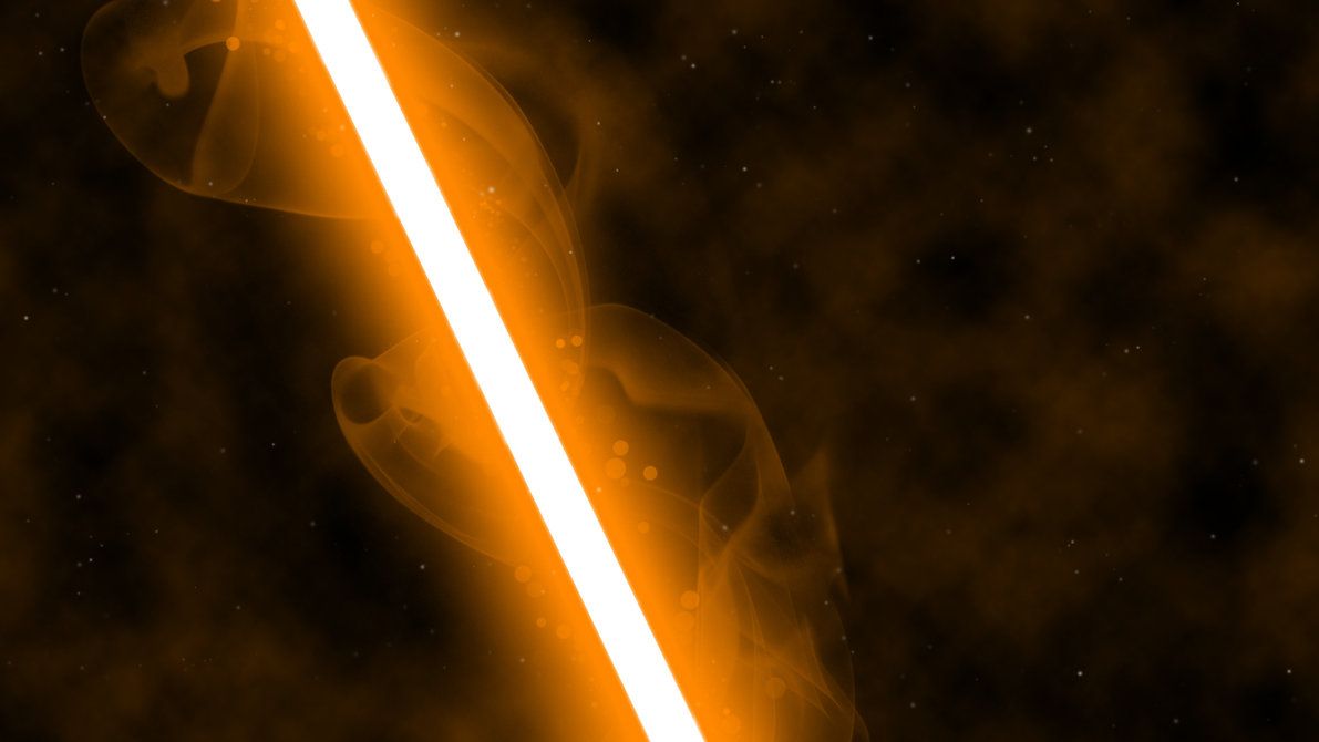 orange saber. Lightsaber, Space