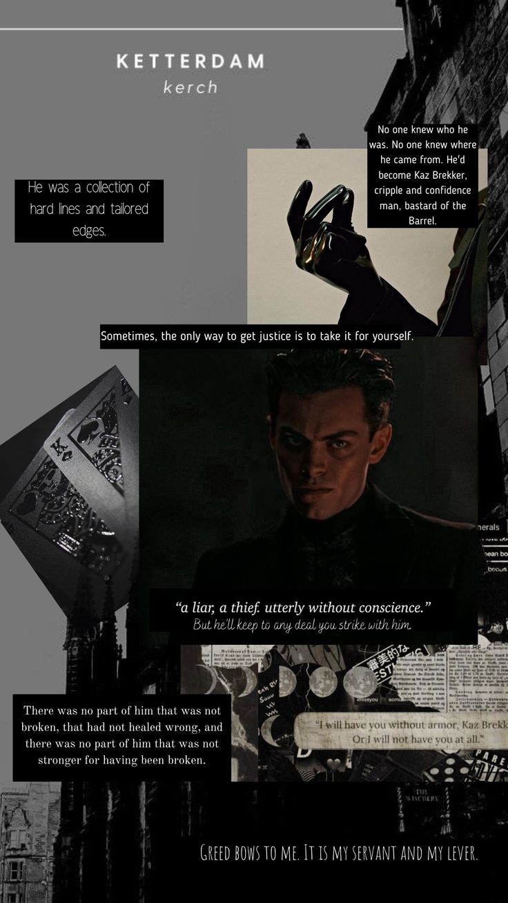 Kaz Brekker quotes. Six of crows, Crow