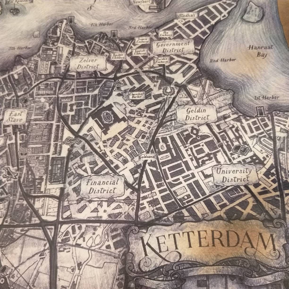 Map of Ketterdam, Ketterdam Antique