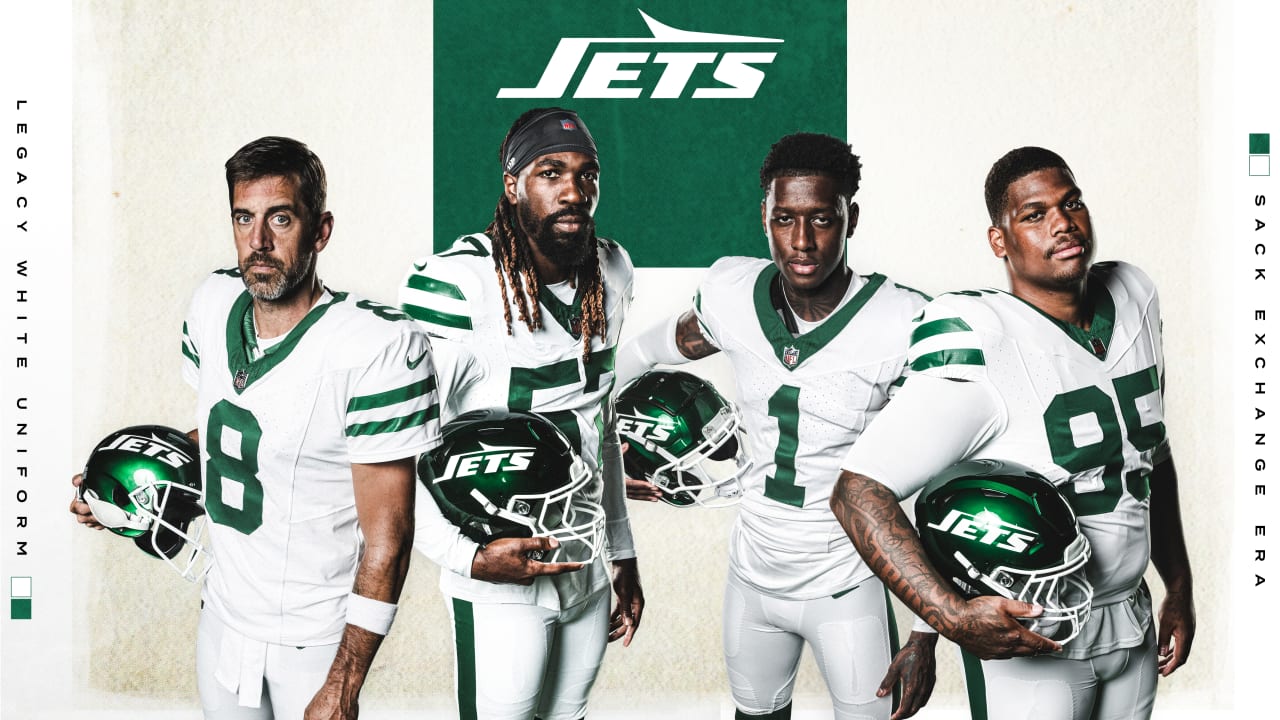Jets Legacy White Throwback Uniforms